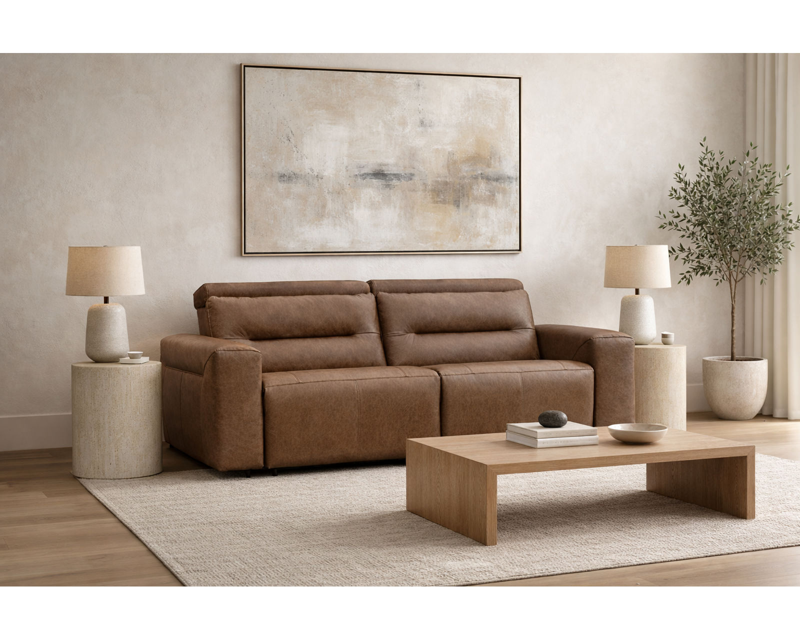 Hudson Dual Power Reclining Sofa — Available in Standard & Wide Cushions, 140+ Leather Options, and 82", 85", or 114" Widths - Image 12