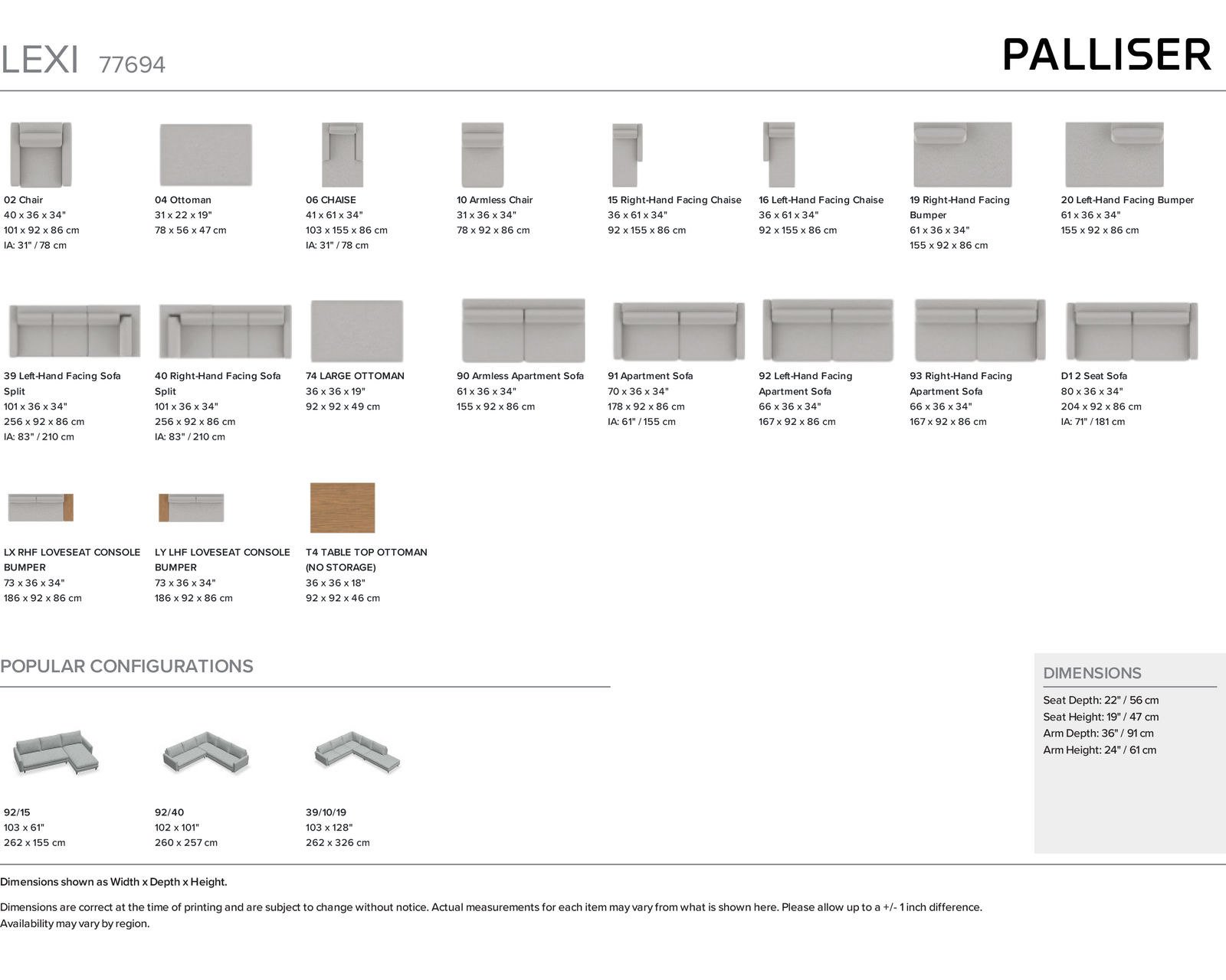 Lexi 77694 Sectional (+50 fabrics) - Image 24