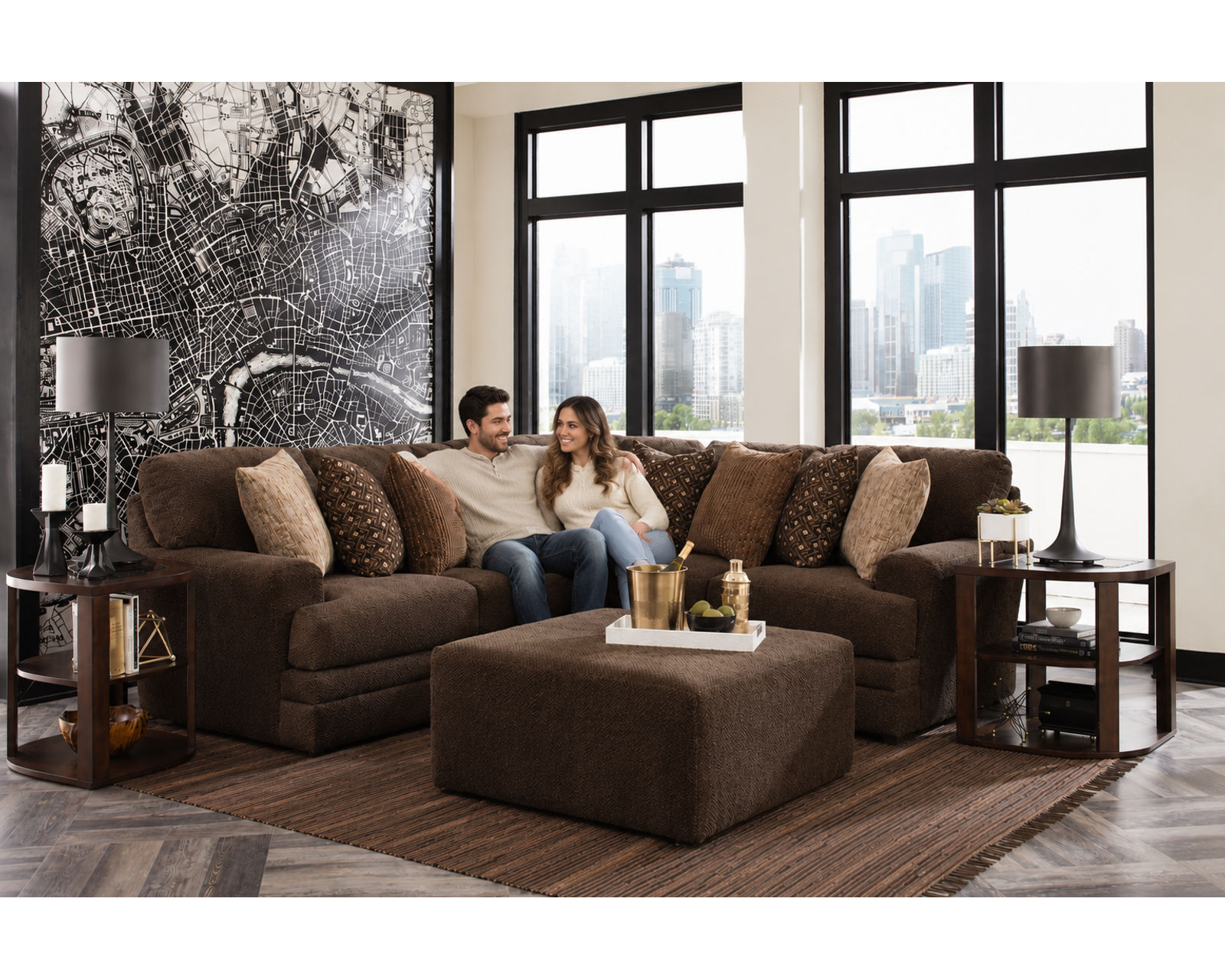 Mammoth Modular Sectional in Smoke (15 Pieces Available) - Image 22