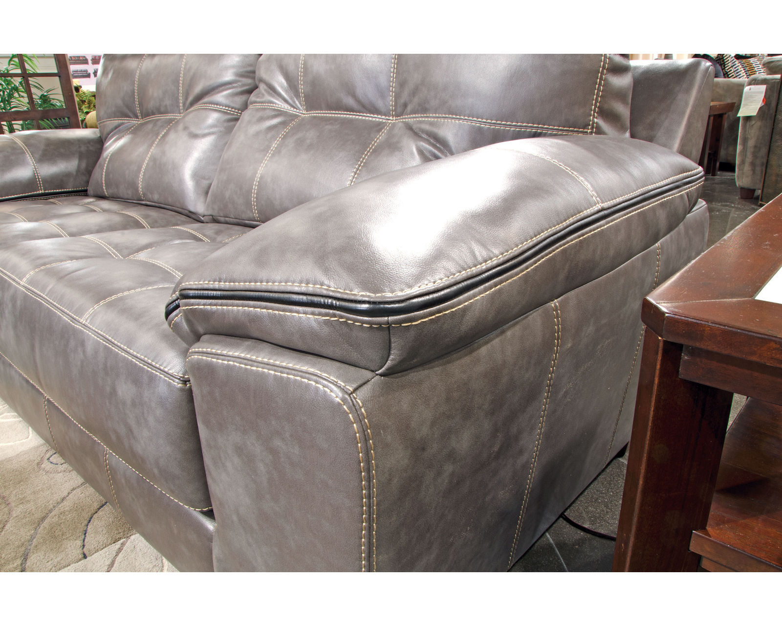 Hudson 97" Faux Leather Sofa (Includes Pillows) - 2 Colors - Image 30