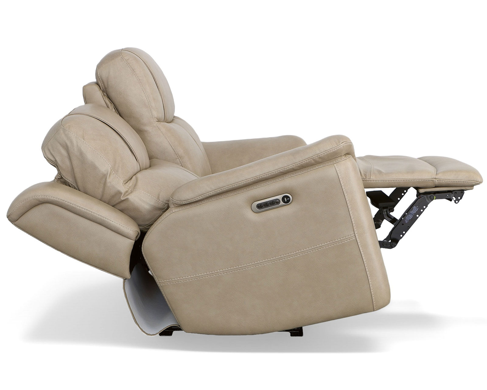 Crew Power Reclining Loveseat with Console, Power Headrests & Lumbar (Tan leather) in stock - Image 34