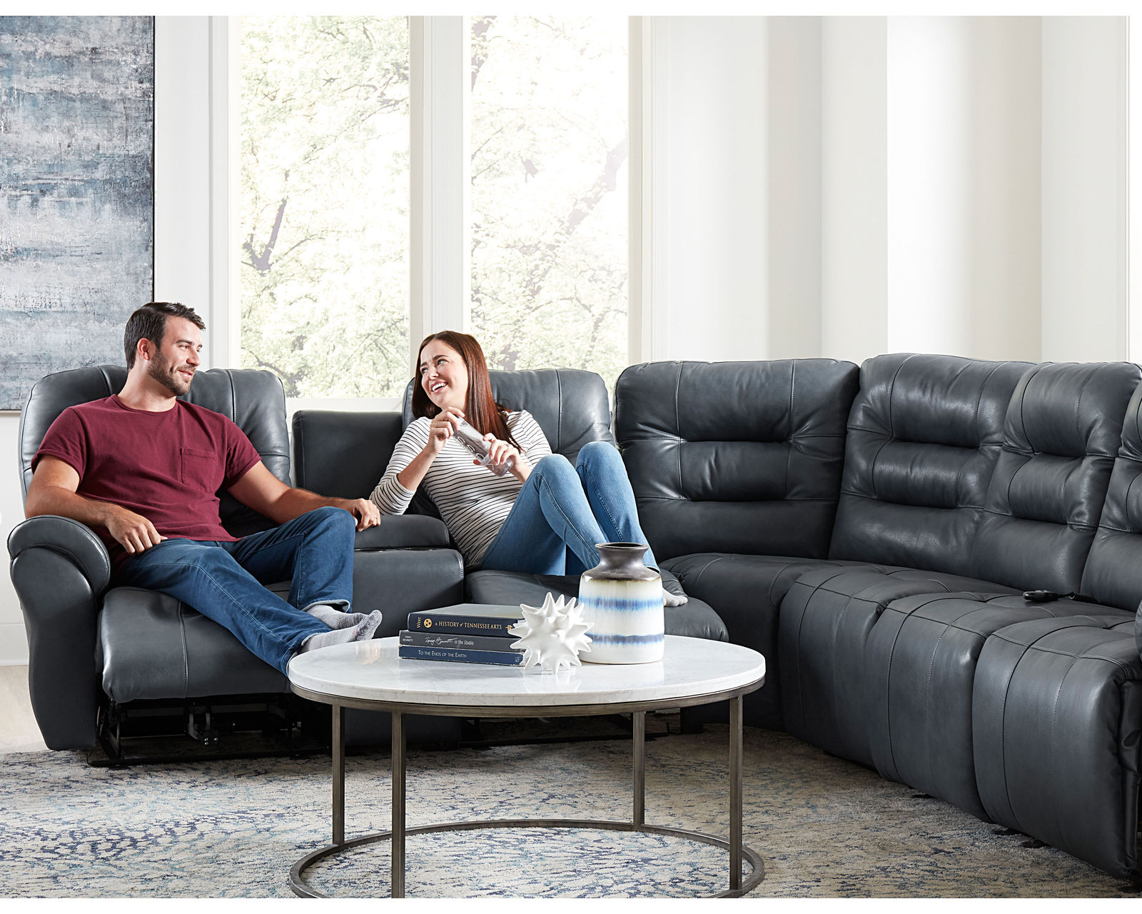Unity Leather Reclining Sectional (+40 leathers) - Image 6