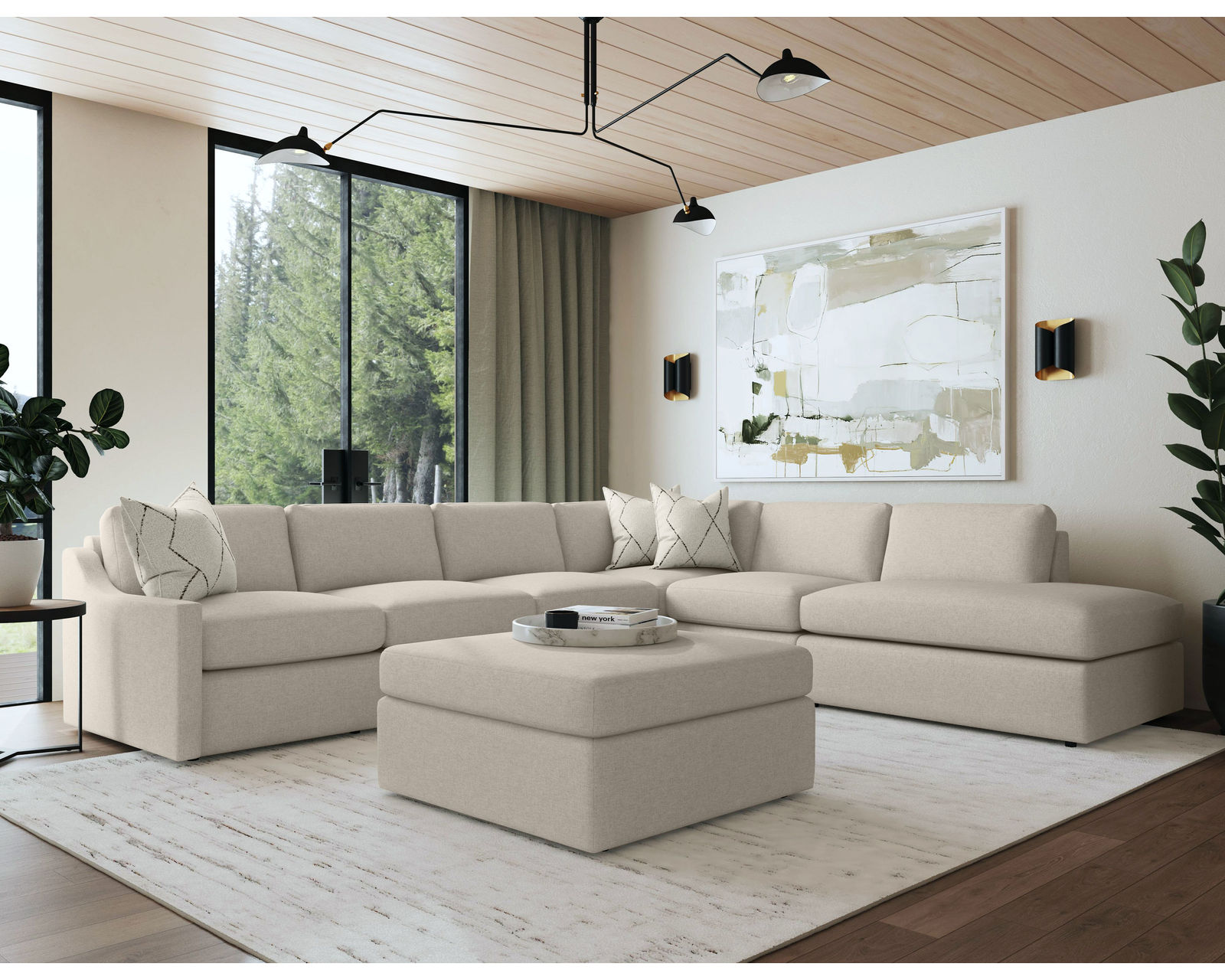 Sky 5510 Sectional (hypoallergenic down-like cushion) +100 fabric - Image 6