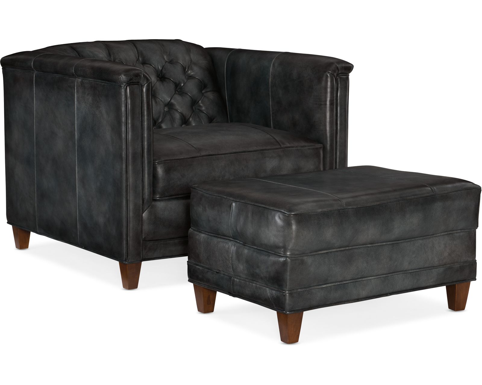 Bradington Young Jaden 517 Chesterfield Sofa (12 leathers) 8-Way Hand Tie - Image 9