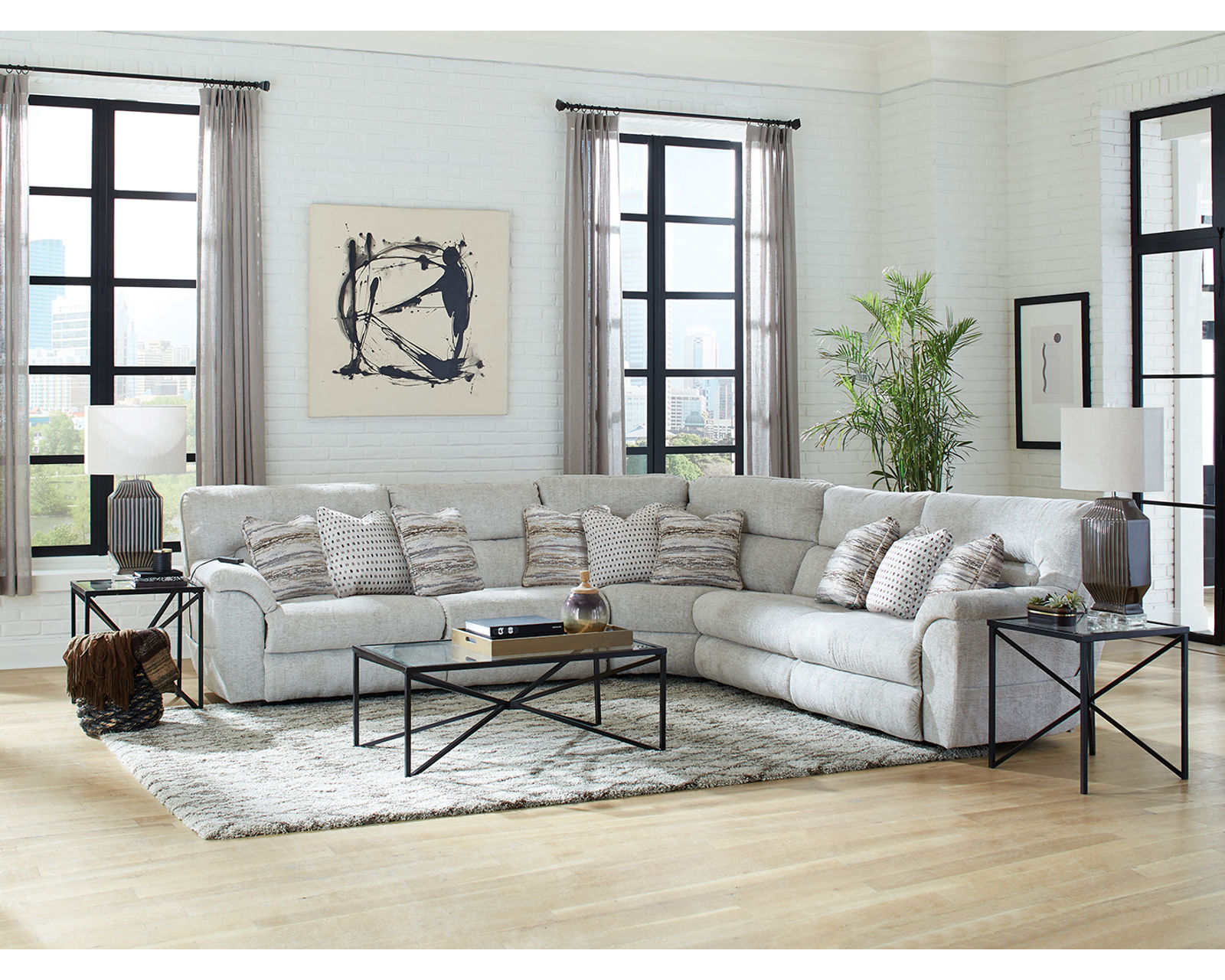 Escape Triple Power Modular Sectional with Advanced Air-Cell Massage and Heat (includes pillows) - Image 9