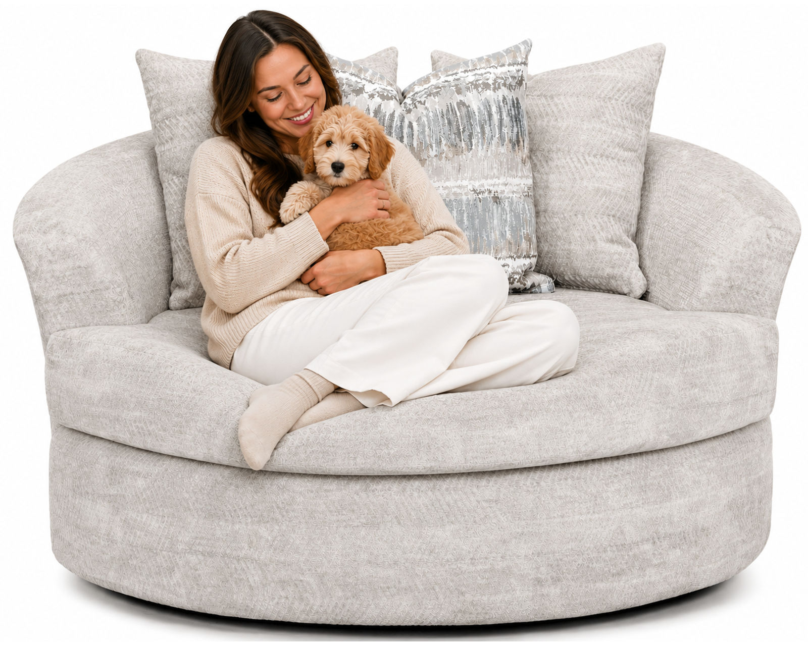 Nash 101" Sofa with Reversible Chaise (Includes Pillows) - Image 12