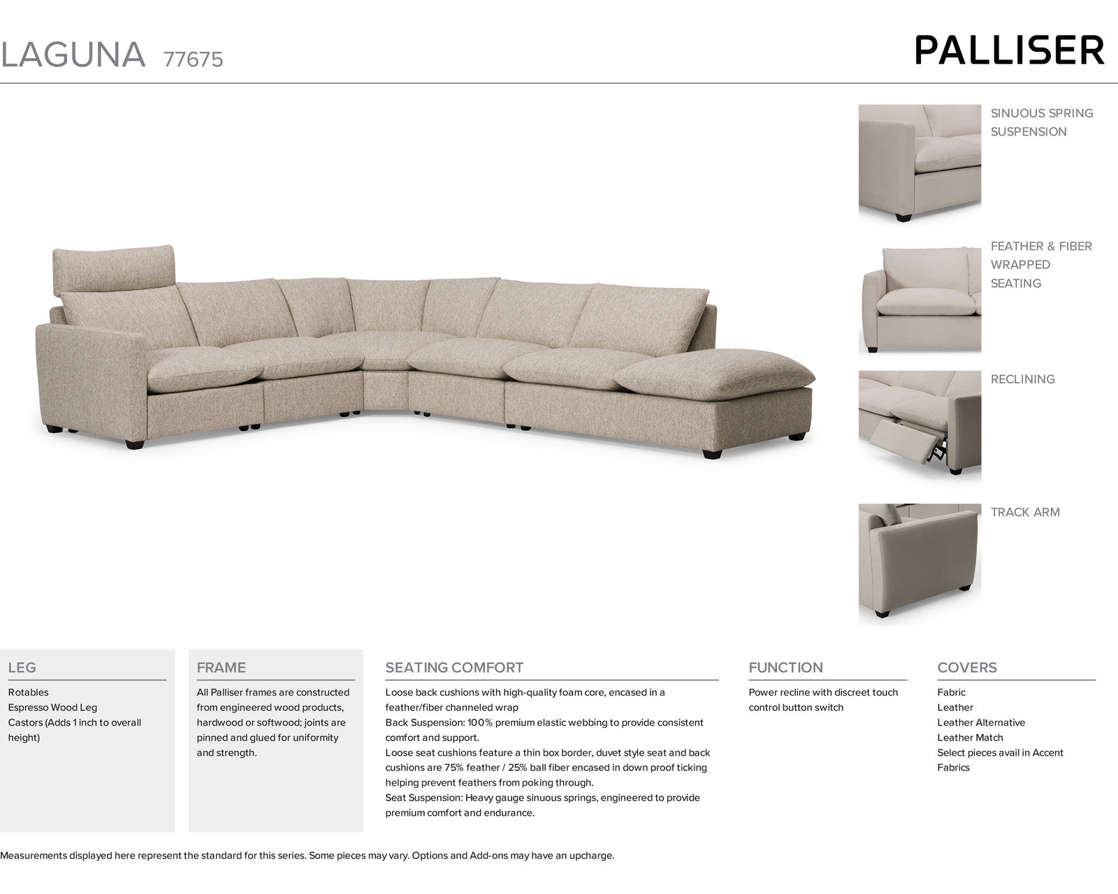 Laguna 77752 Power Reclining Sectional (+100 leathers) - Image 15