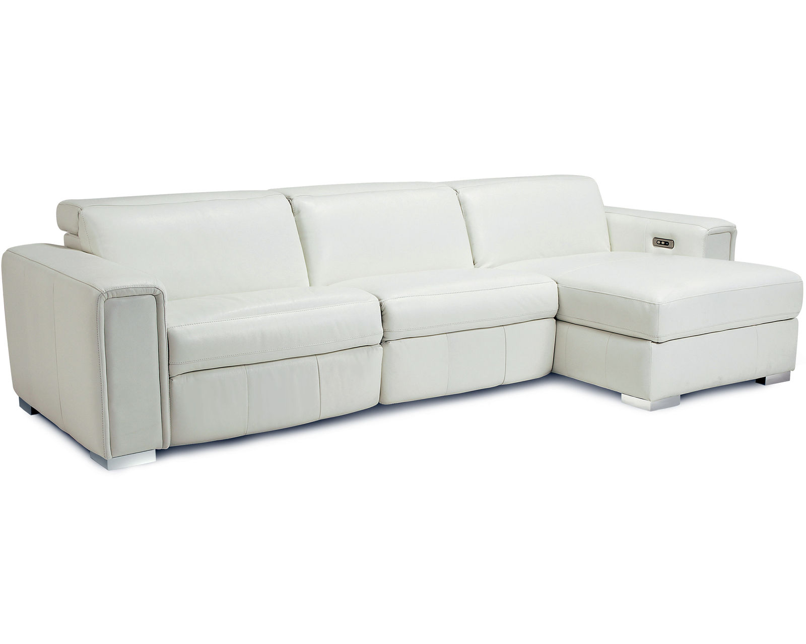 Titan 44004 Power Headrest Power Reclining Sectional (+100 leathers)