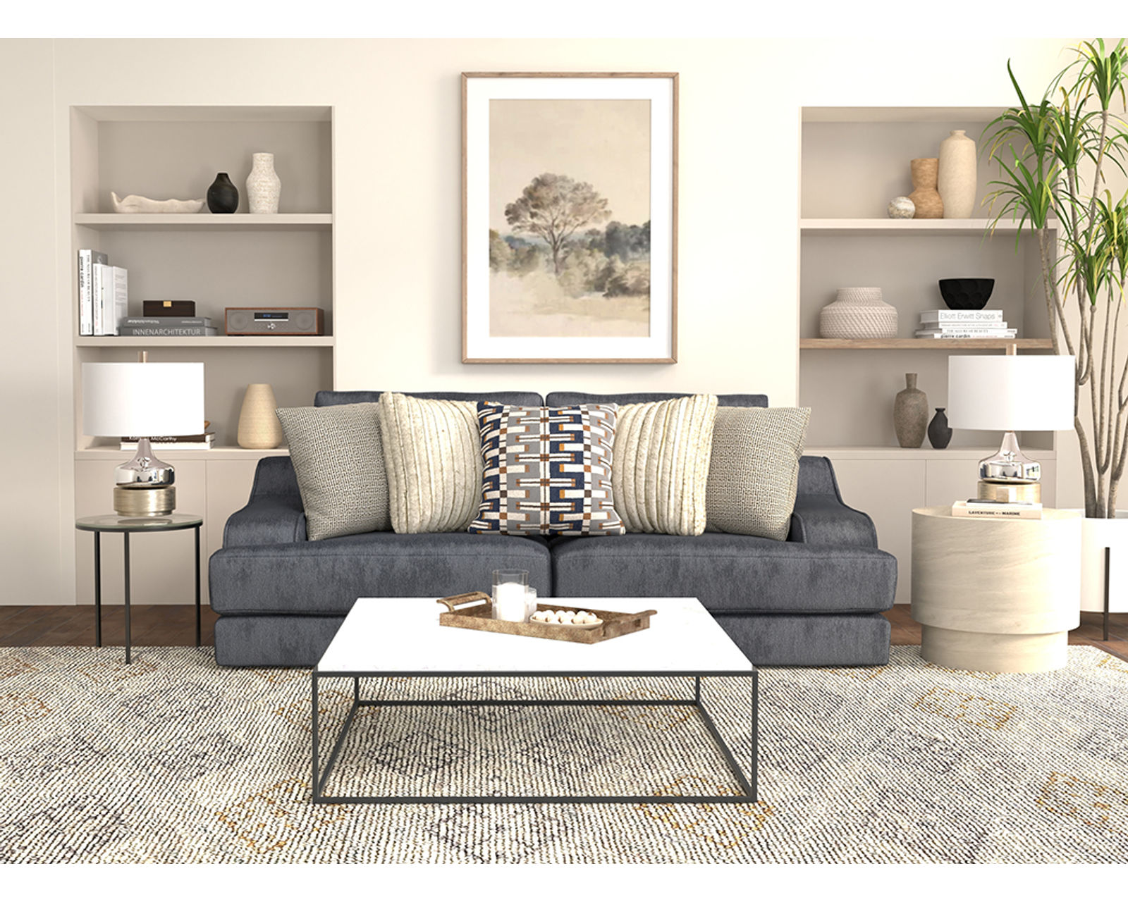 Olympus 98" Oversized Sofa (2 colors) includes pillows - Image 9