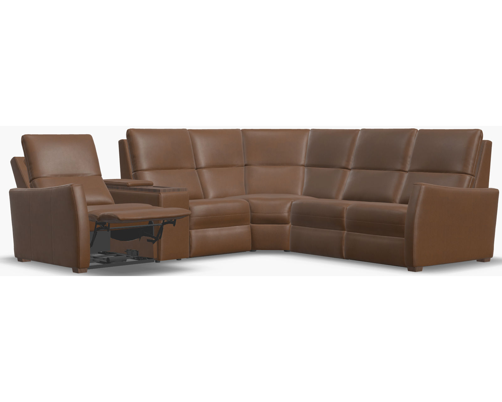 Luna 40110 Triple Power Reclining Sectional (+100 leathers) - Image 2