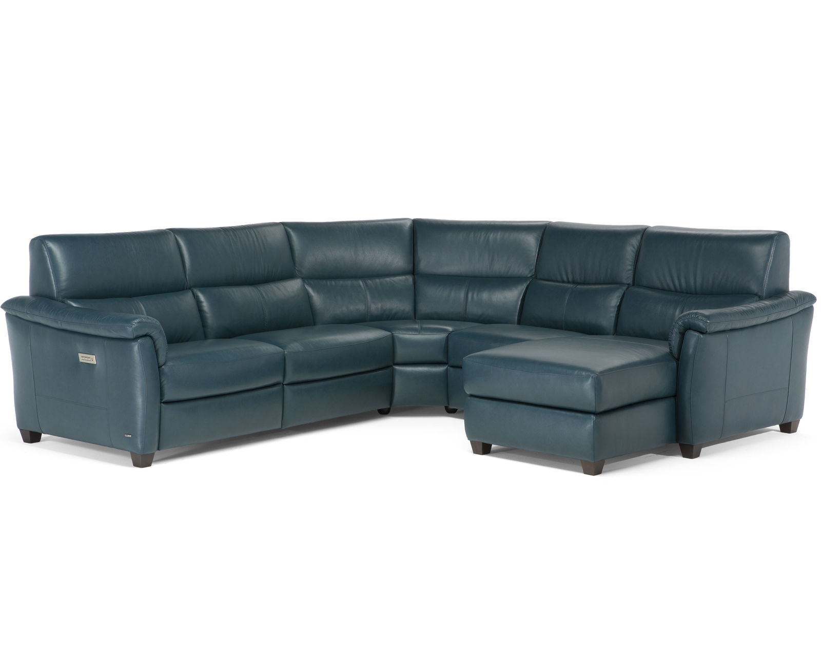 Astuzia C068 Leather Power Headrest Power Reclining Sectional (100% Top Grain Leather) - Image 3