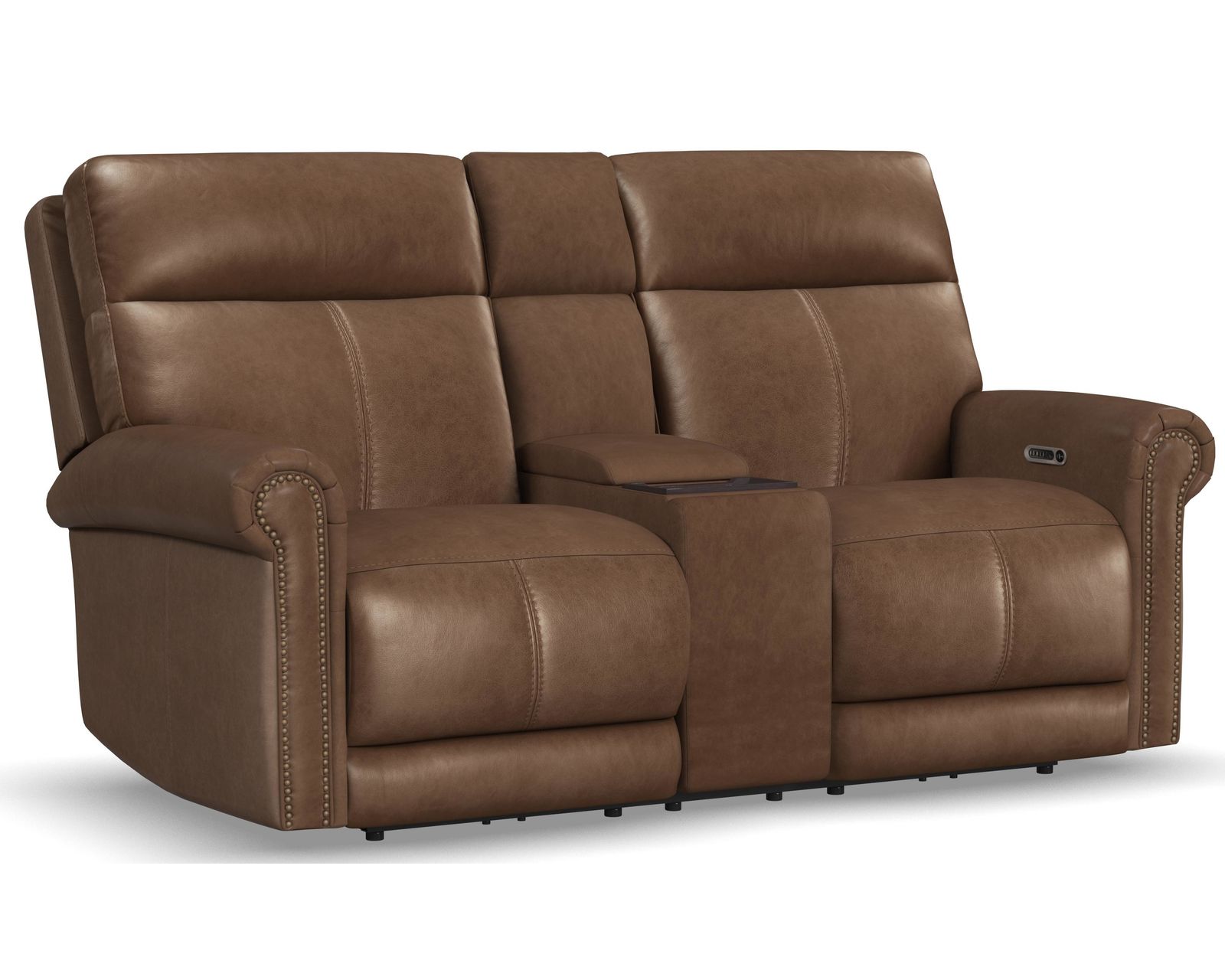 Alexander 1645 Triple Power Reclining Console Loveseat 706-71 (76") 2 colors - in stock - Image 2