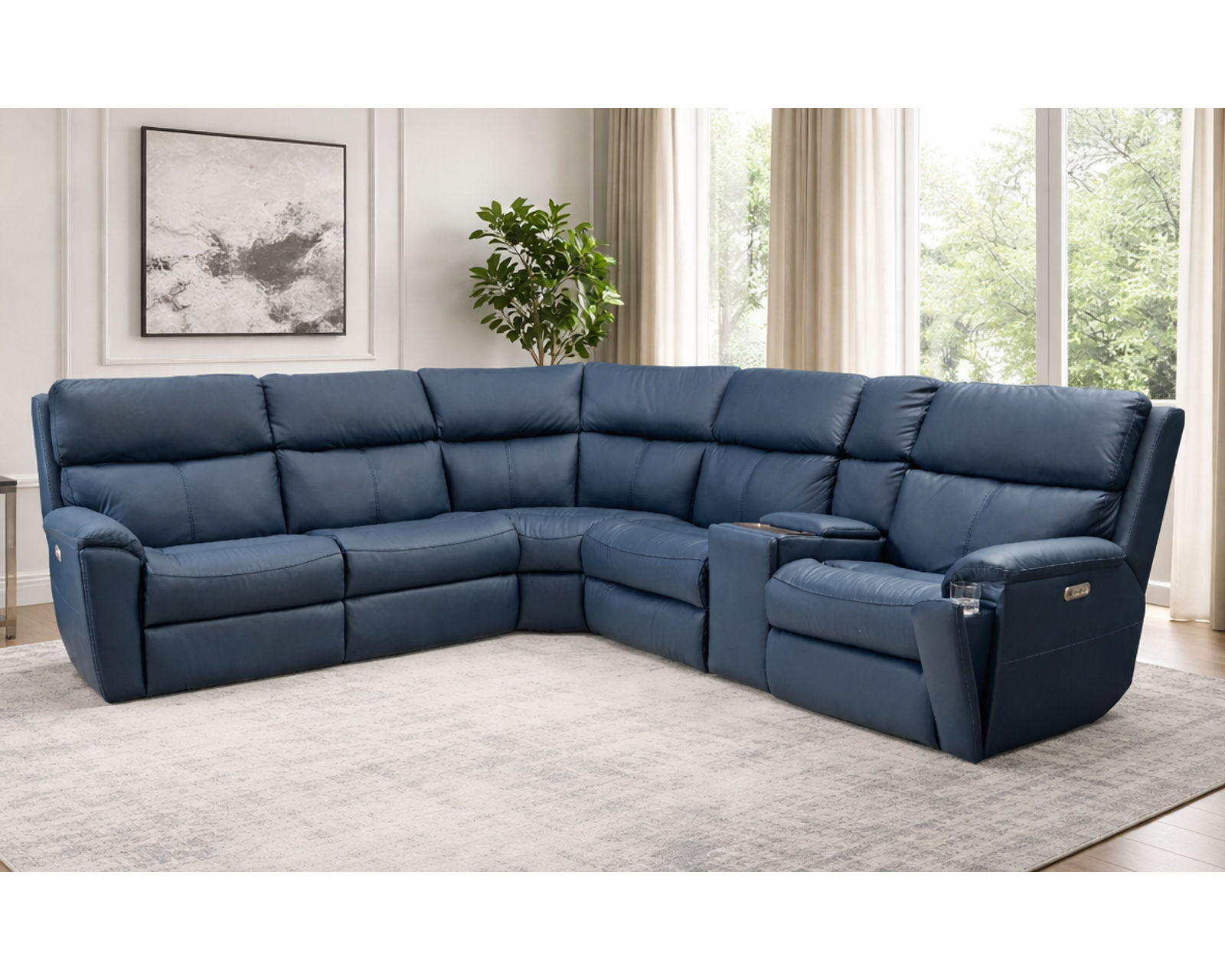 Porter Triple Power Zero Gravity Reclining Sectional (+15 leathers) - Image 3