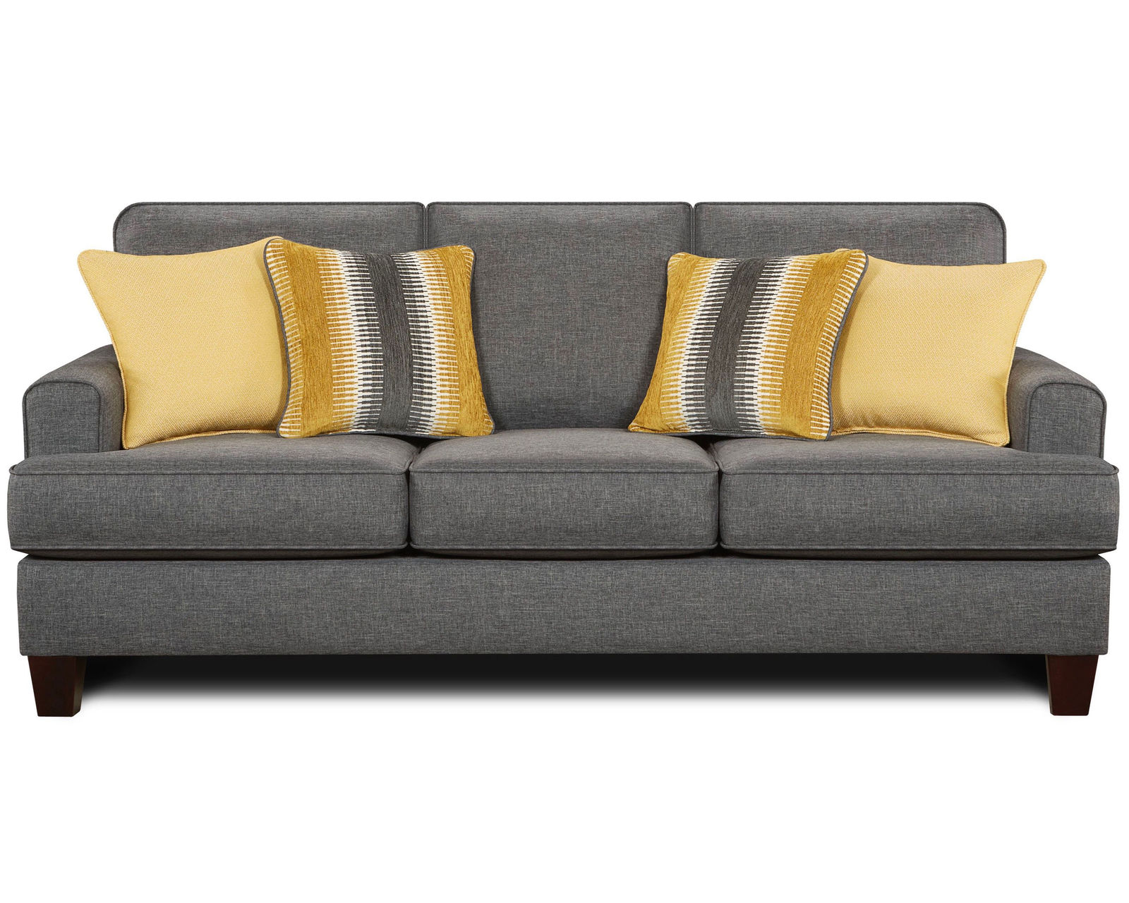 Maxwell Gray 4 Piece Living Room (Includes sofa, 2 chairs and ottoman) - Image 2