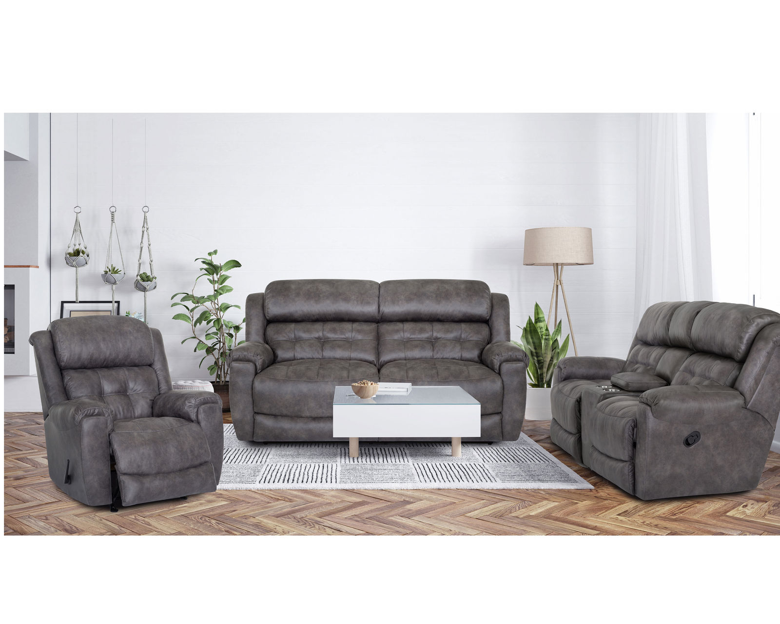 Corwin Dual Reclining Fabric Sofa (Color choices) - Image 6