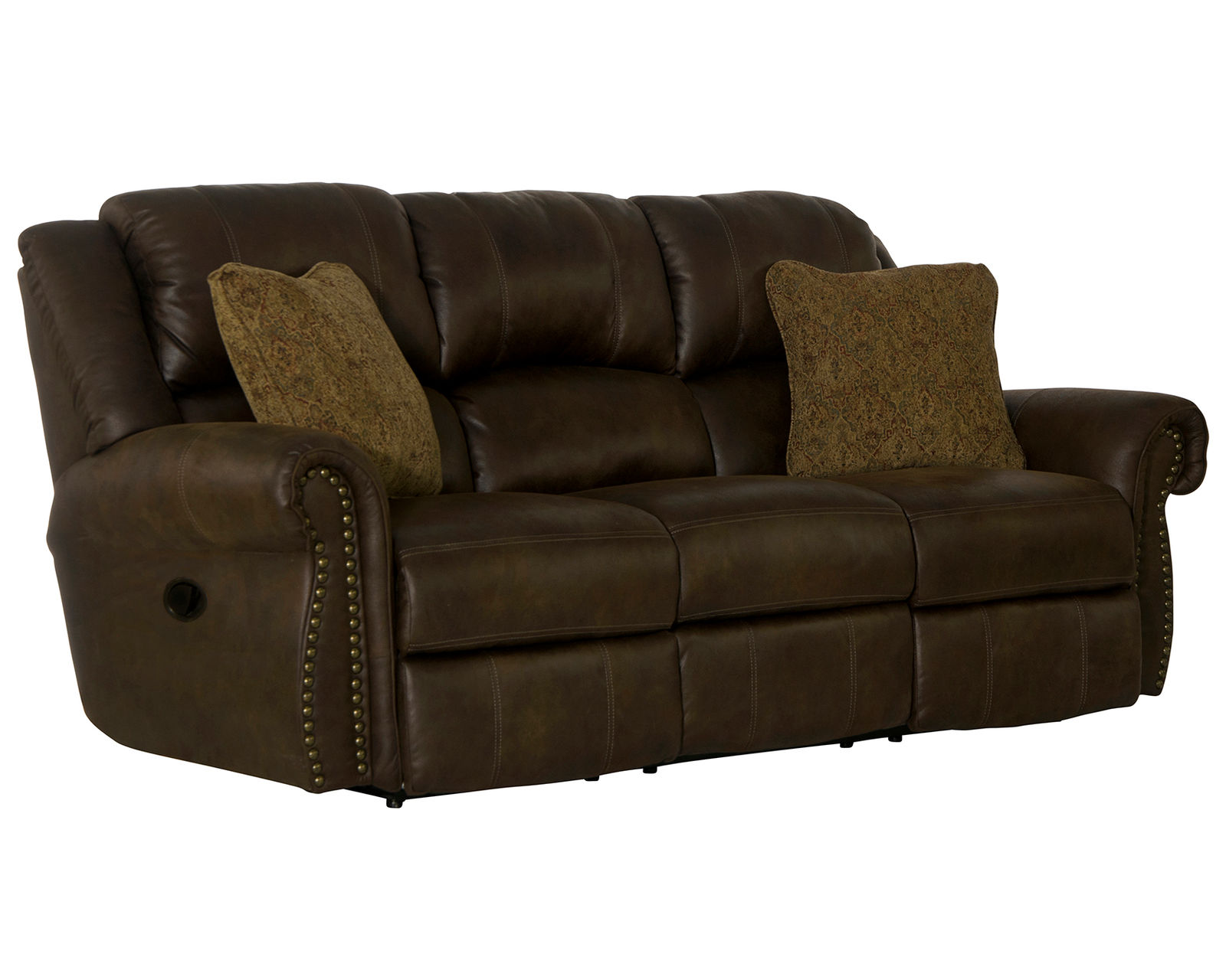 Pickett 90" Double Reclining Sofa w/ Pillows - Image 2