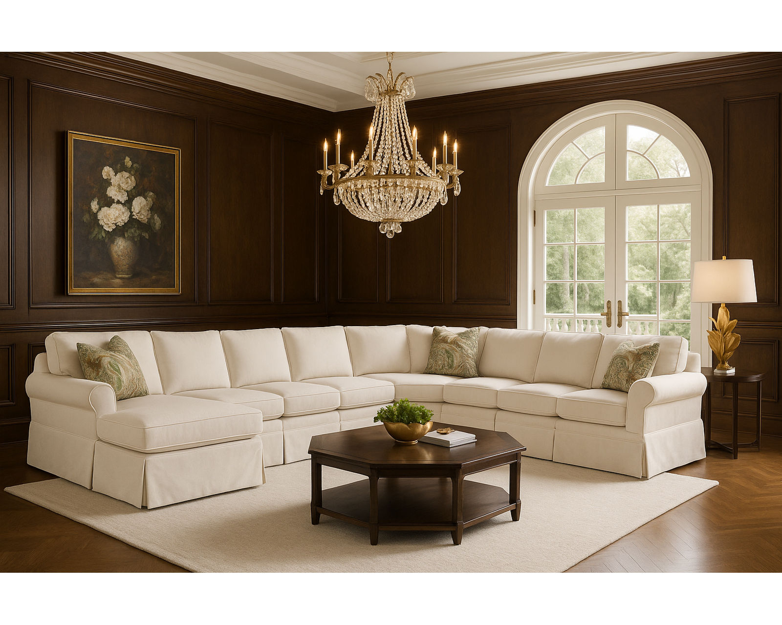 Bedford Slipcover Sectional (Choice of fabric) - Image 7