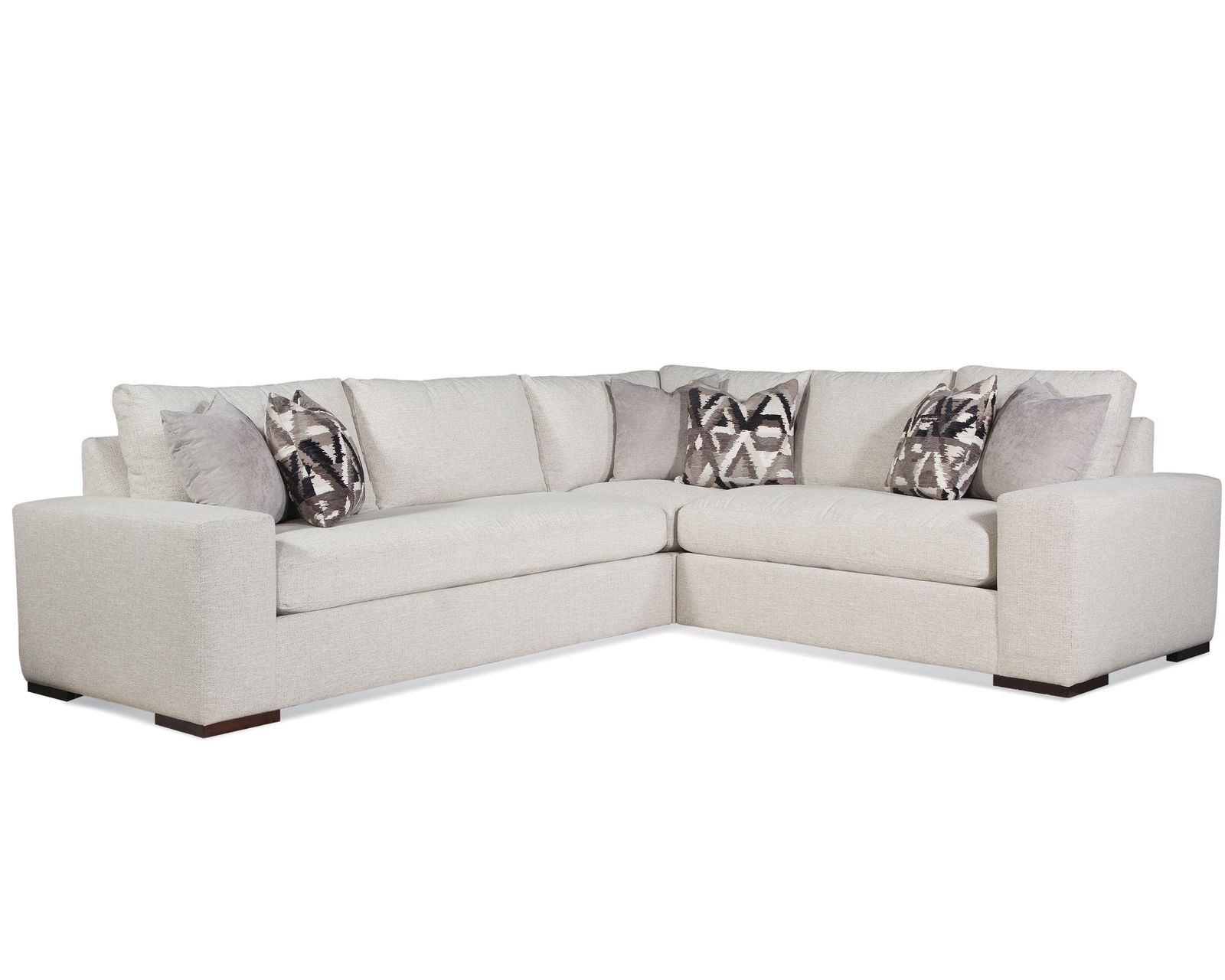 Memphis Bench Seat Stationary Sectional (Custom fabrics)