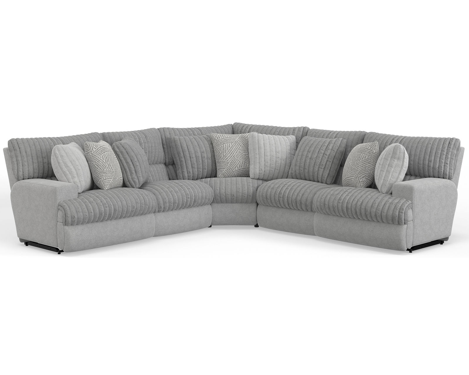 Abraxas Two Tone Modular Reclining Sectional (includes pillows) - Image 9
