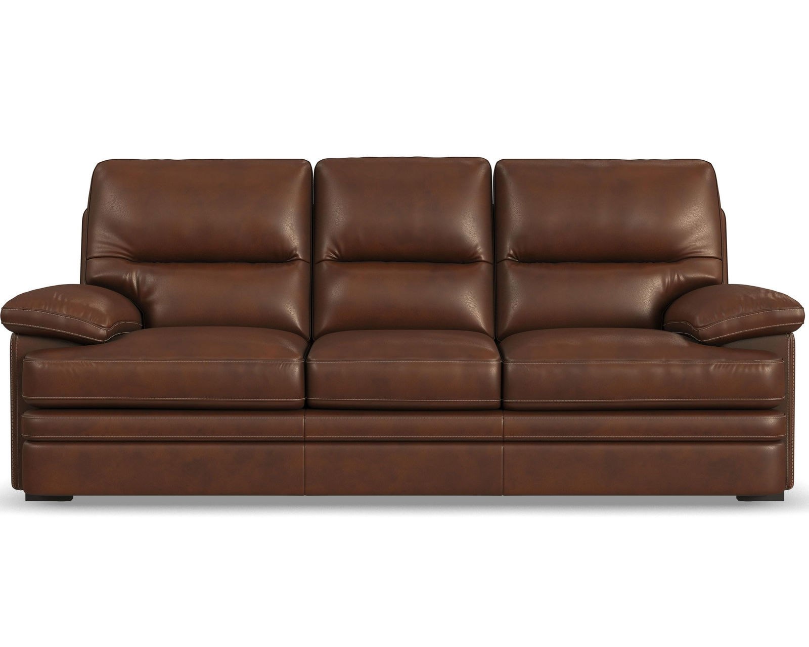 David 1825 All Leather Sofa (93") In stock