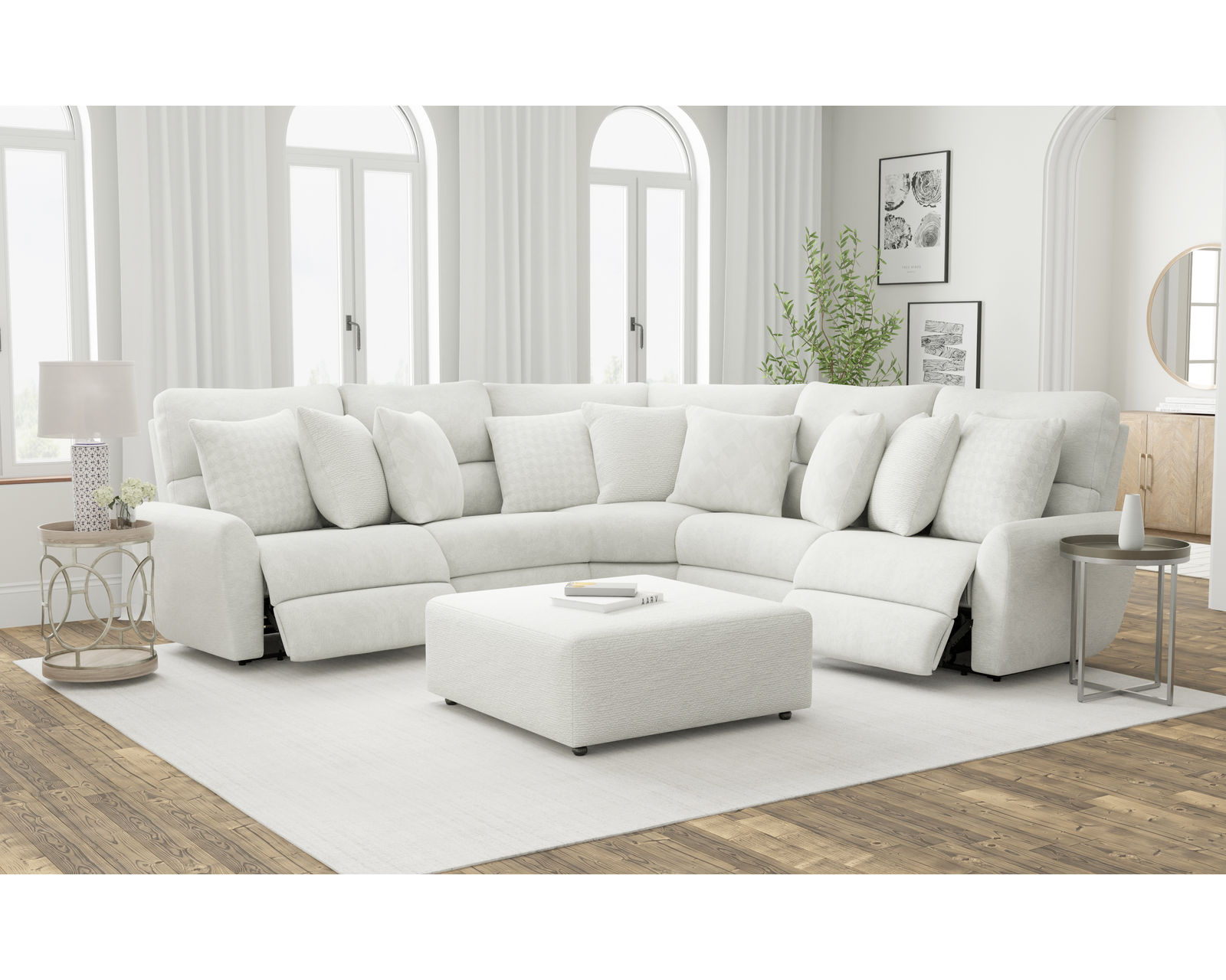 Majesty 336 Deep Seat Power Reclining Sectional - Heavy Weight - 400 lb. per recliner (+2 colors) - Image 24