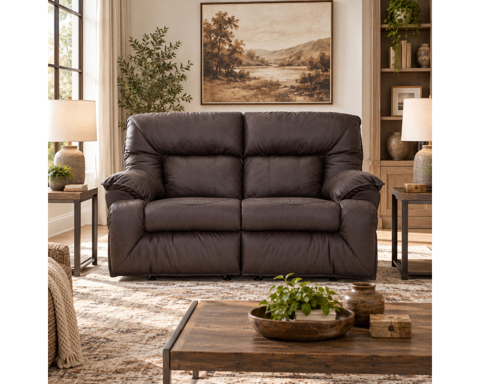 Hector 764 Reclining Sofa w/ Drop Down Table (91") - Choice of Colors - Image 5