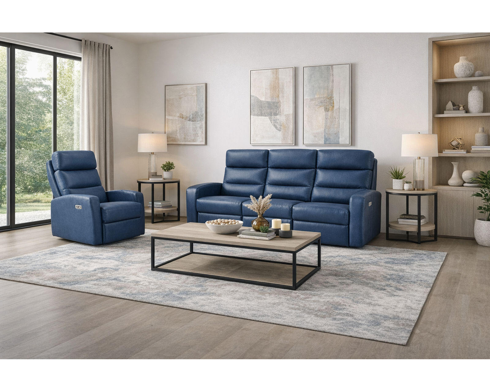 Brenna 92" Power Headrest Power Reclining Sofa (+140 leathers) - Image 2