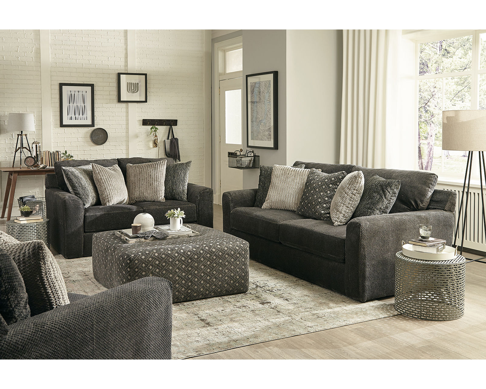 Midwood Stationary Sofa in Chocolate (89") - Image 23