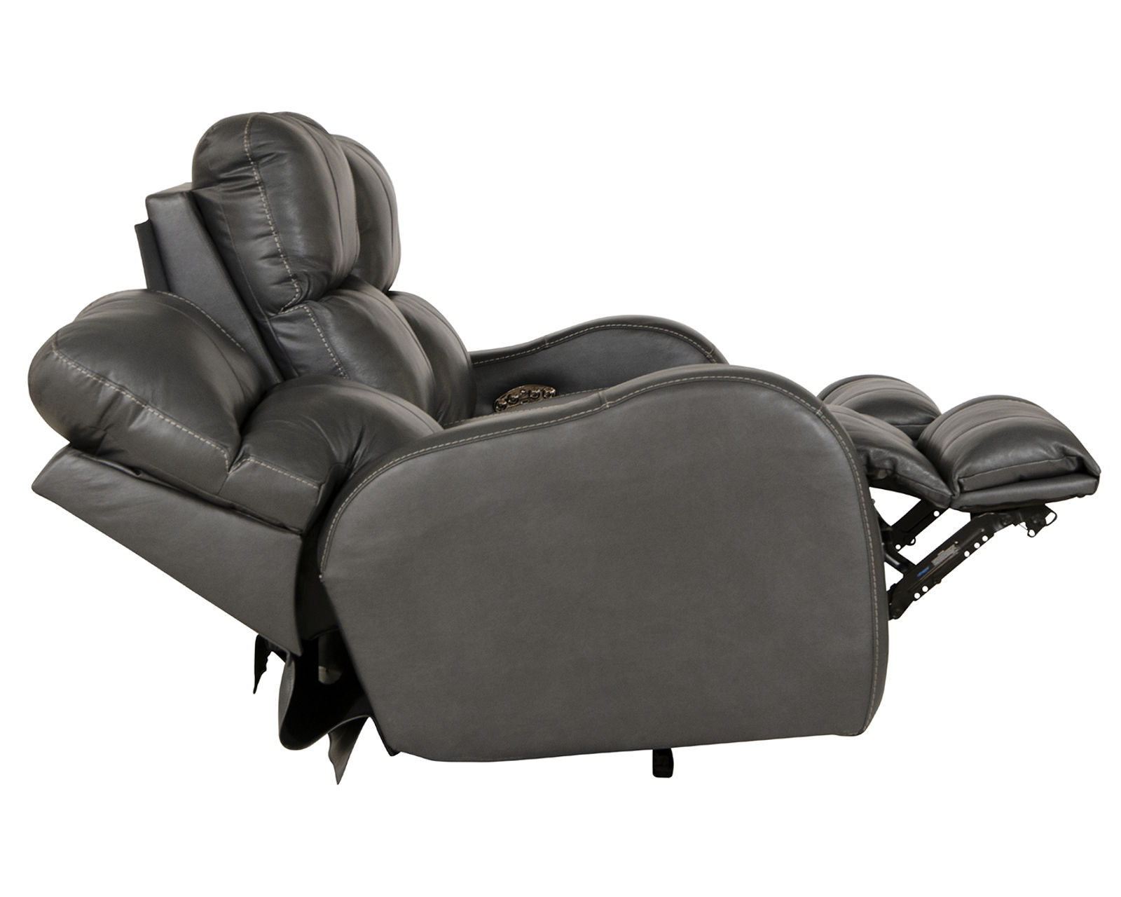 Angelo 83" Top Grain Leather Touch Power Headrest Power Reclining Sofa (Color choices) - Image 7