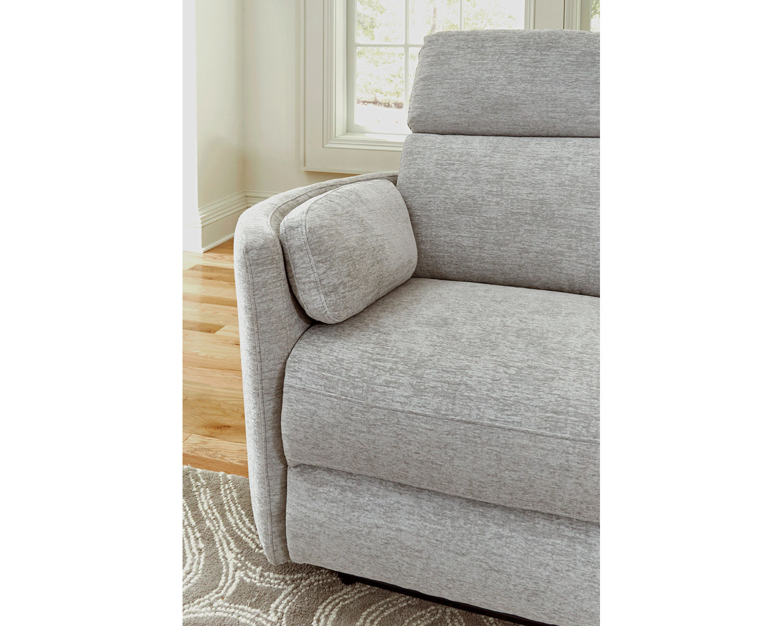 Radius 88" Power Reclining Sofa Mineral (In stock - Fast shipping) - Image 5