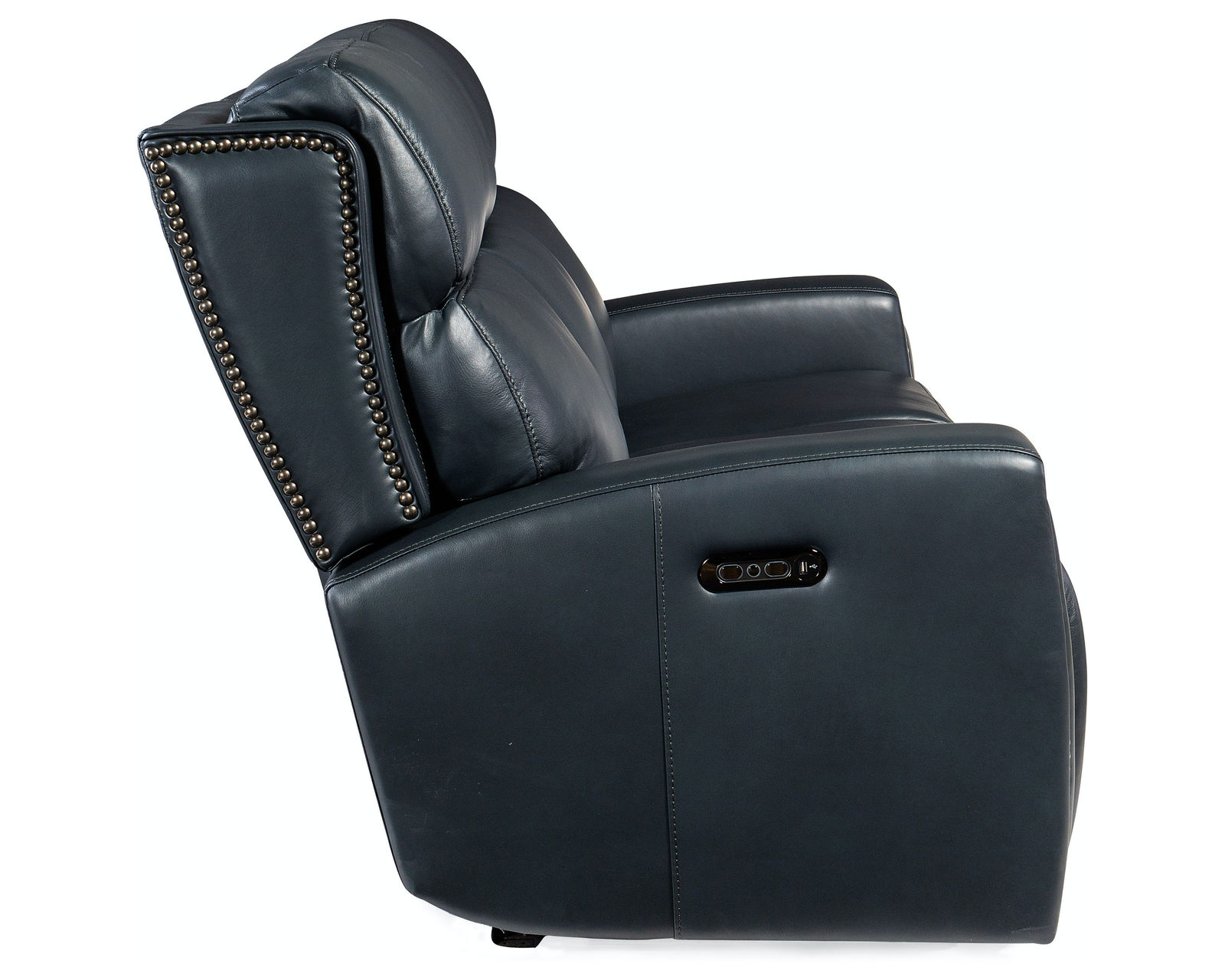 Ruthe ZeroGravity Power Sofa w/Power Headrest & Hidden Console (Denim Top Grain Leather) - Image 4