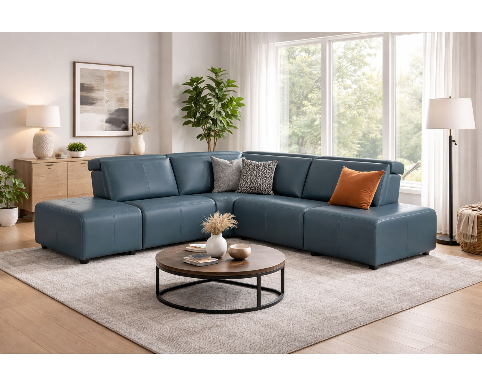 Nya 3099 Power Headrest Power Reclining Sectional (standard and wide seat widths) +140 leathers - Image 16