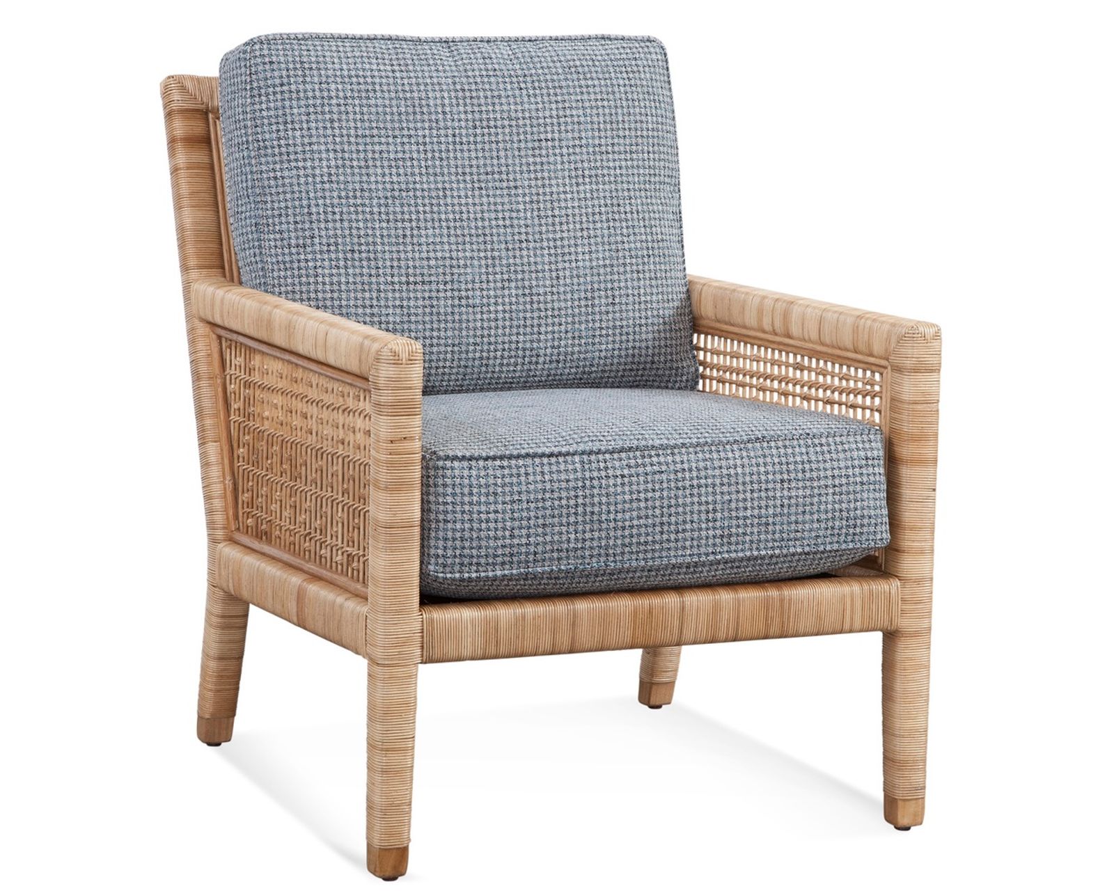 Pine Isle 76" Rattan Sofa Blue (+28 finishes +69 fabrics) - Image 7