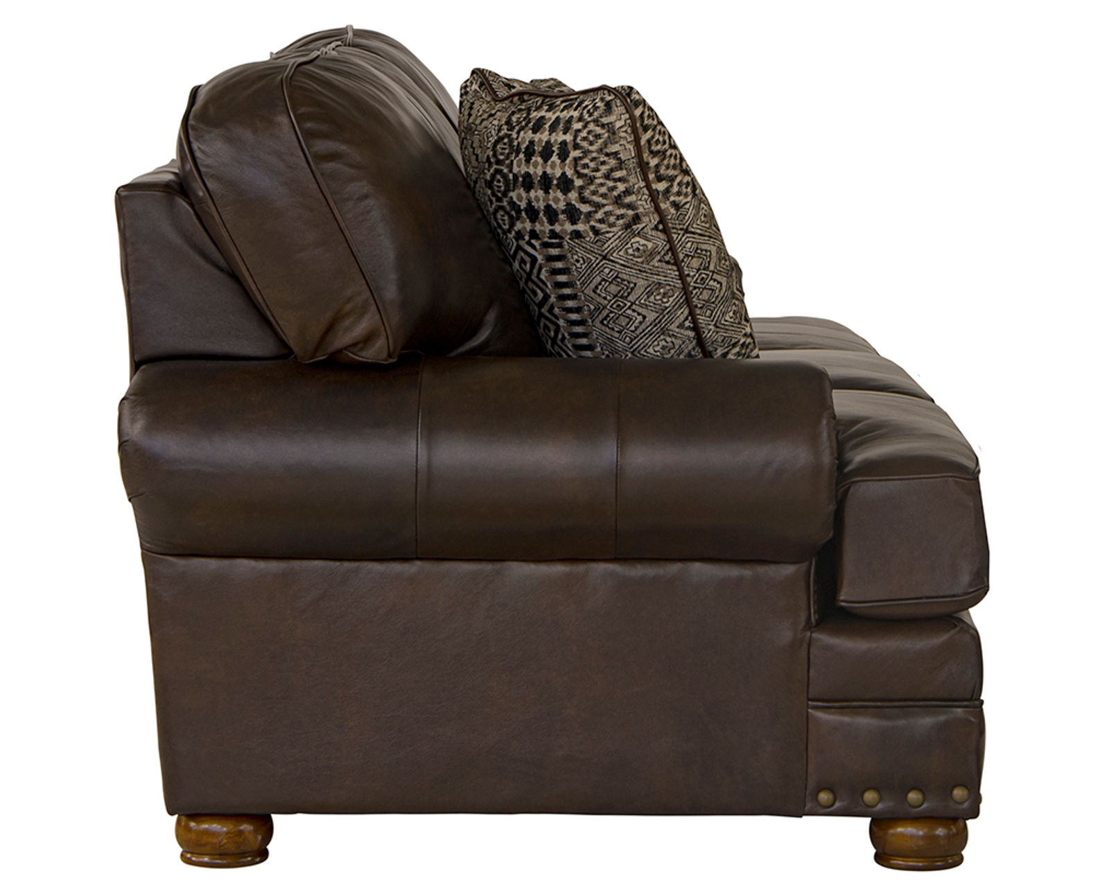 Roberto 94" Top Grain Leather Touch Sofa (Includes Pillows) - Image 3