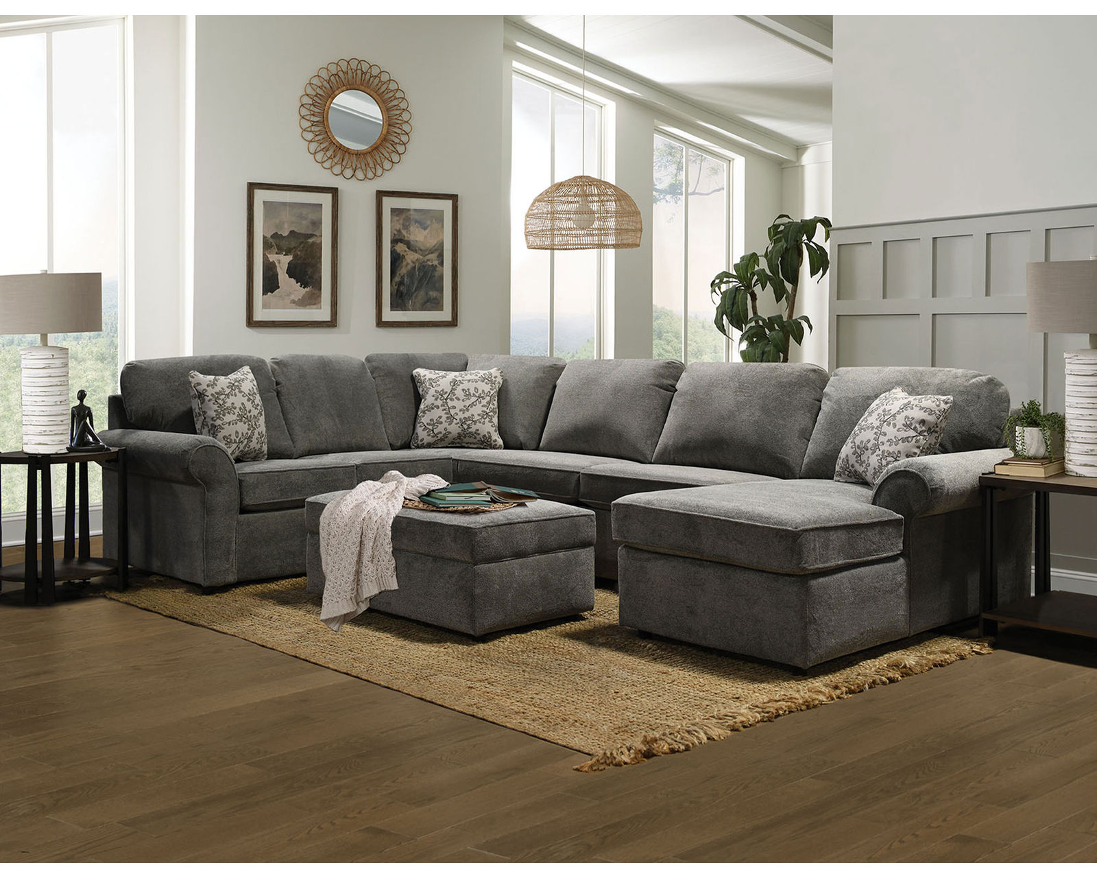 Malibu Stationary Sectional (100 Standard and Performance Fabrics) - Image 11