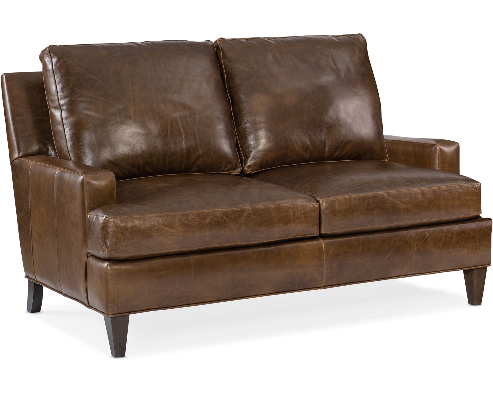 Bradington Young Barker 478 Loveseat (12 leathers) 8-Way Hand Tie