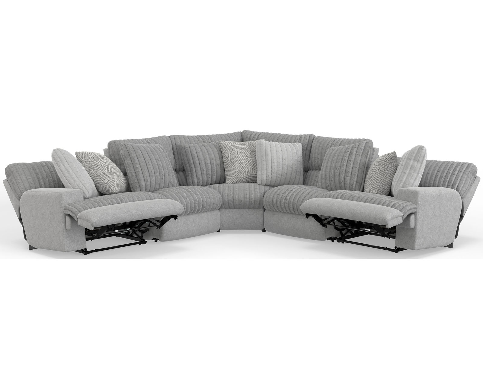 Abraxas Two Tone Modular Reclining Sectional (includes pillows) - Image 10