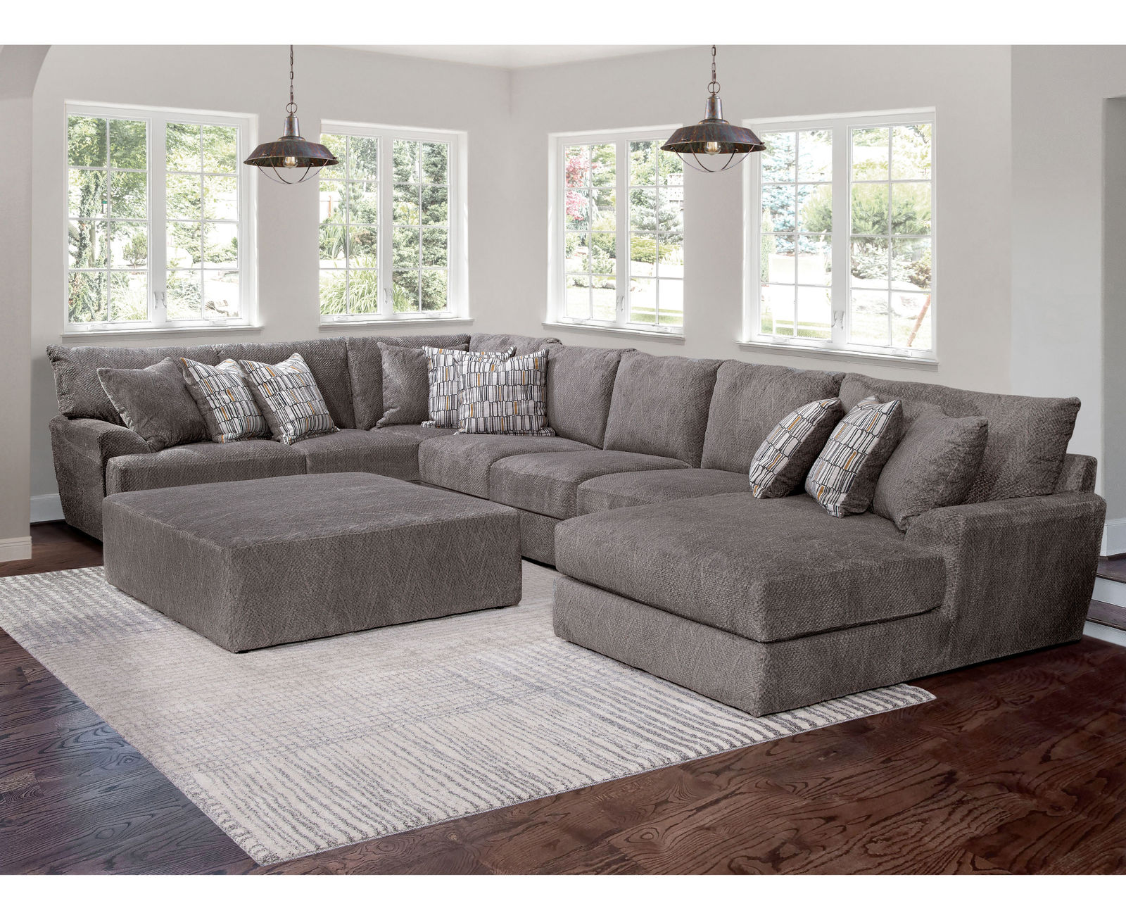 Bennett 945 Stationary Chaise Sectional (Includes Pillows) - Image 5