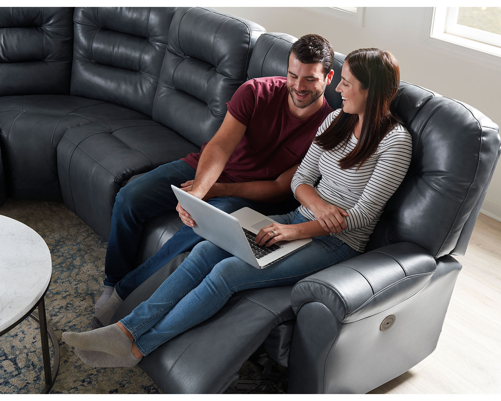 Unity Leather Reclining Sectional (+40 leathers) - Image 8