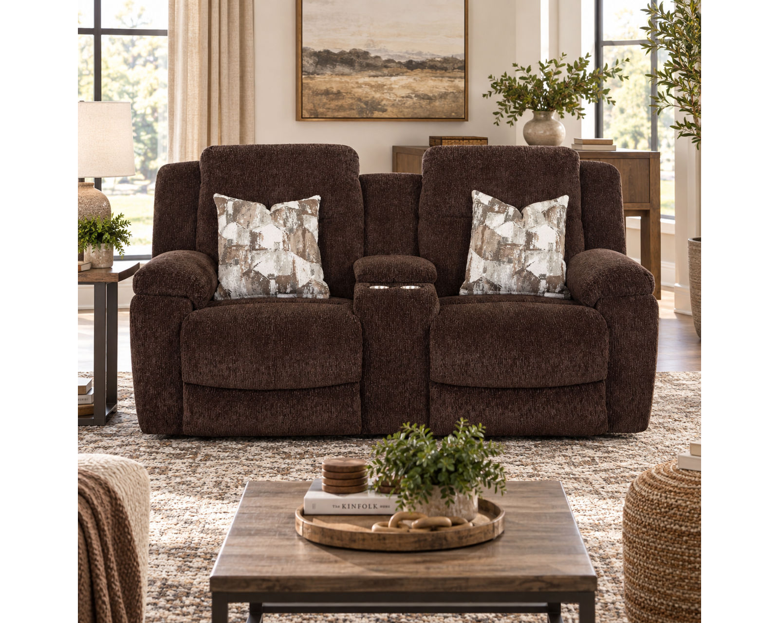 Heston 90" Reclining Sofa with Drop-Down Table & Cupholders (Plush Comfort. Smart Convenience. Designed Around the Way You Relax) - Image 10