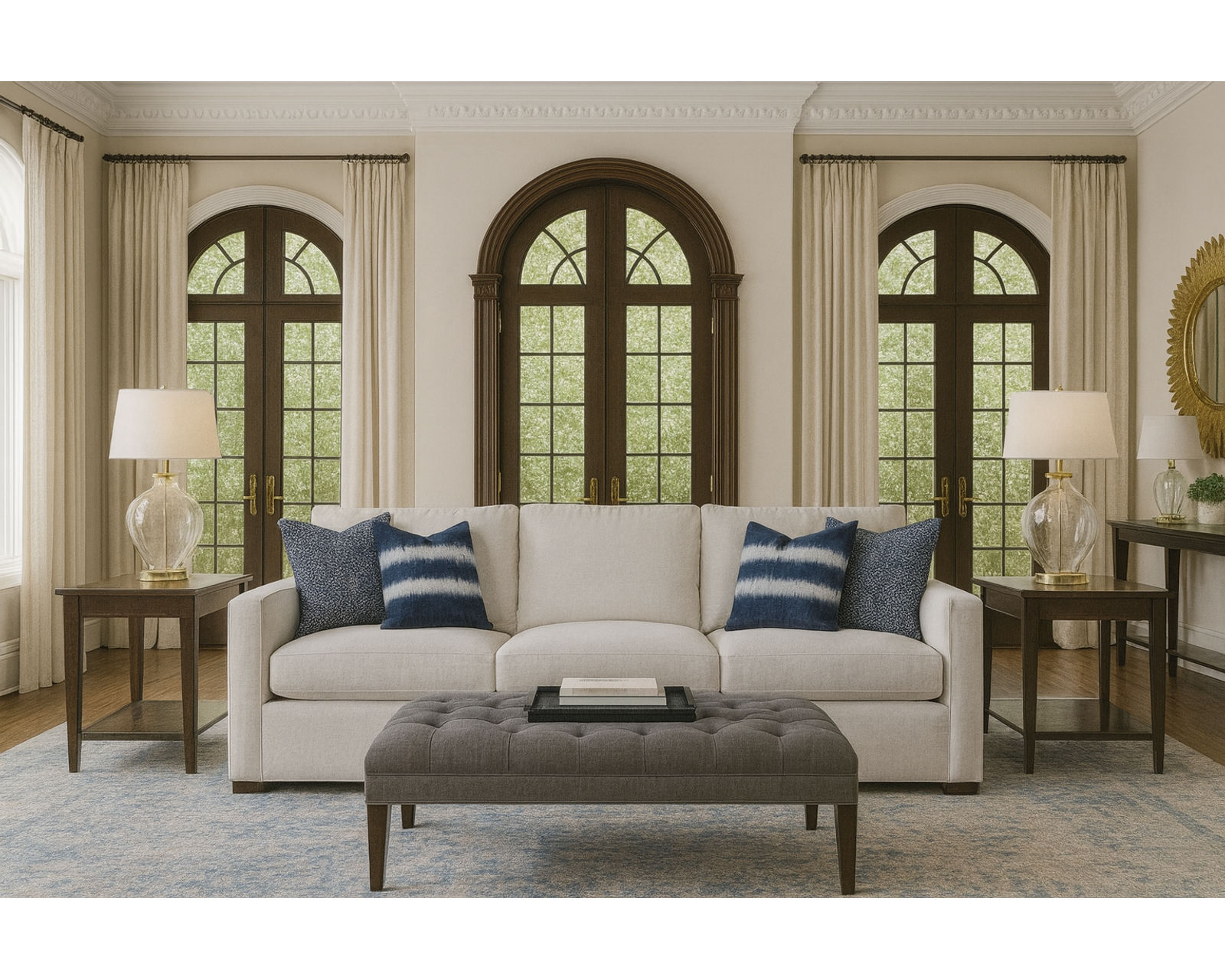 Bel Air 705 Stationary Sofa (Fabric choices) 79" - 87" - Image 2