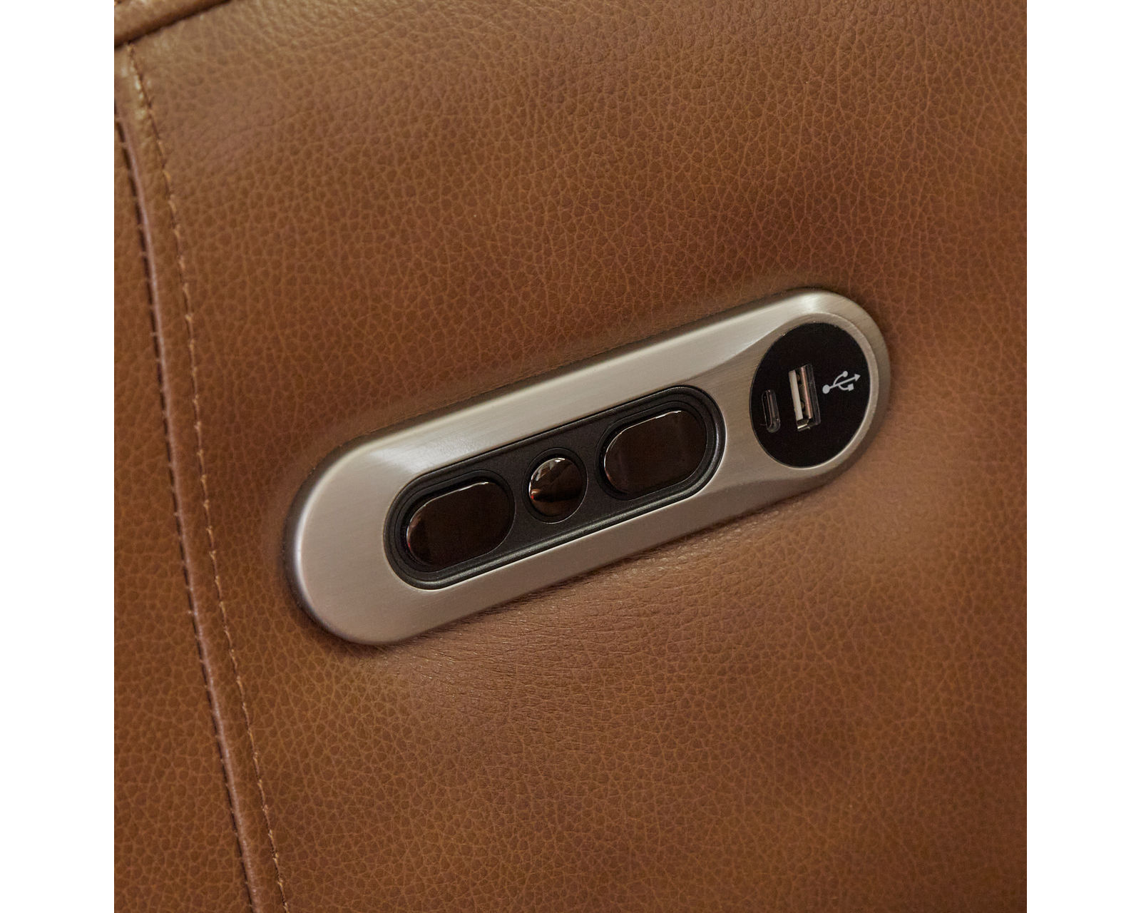 Modesto Power Headrest Power Reclining Leather Sectional (In Stock - Fast Shipping) - Image 6