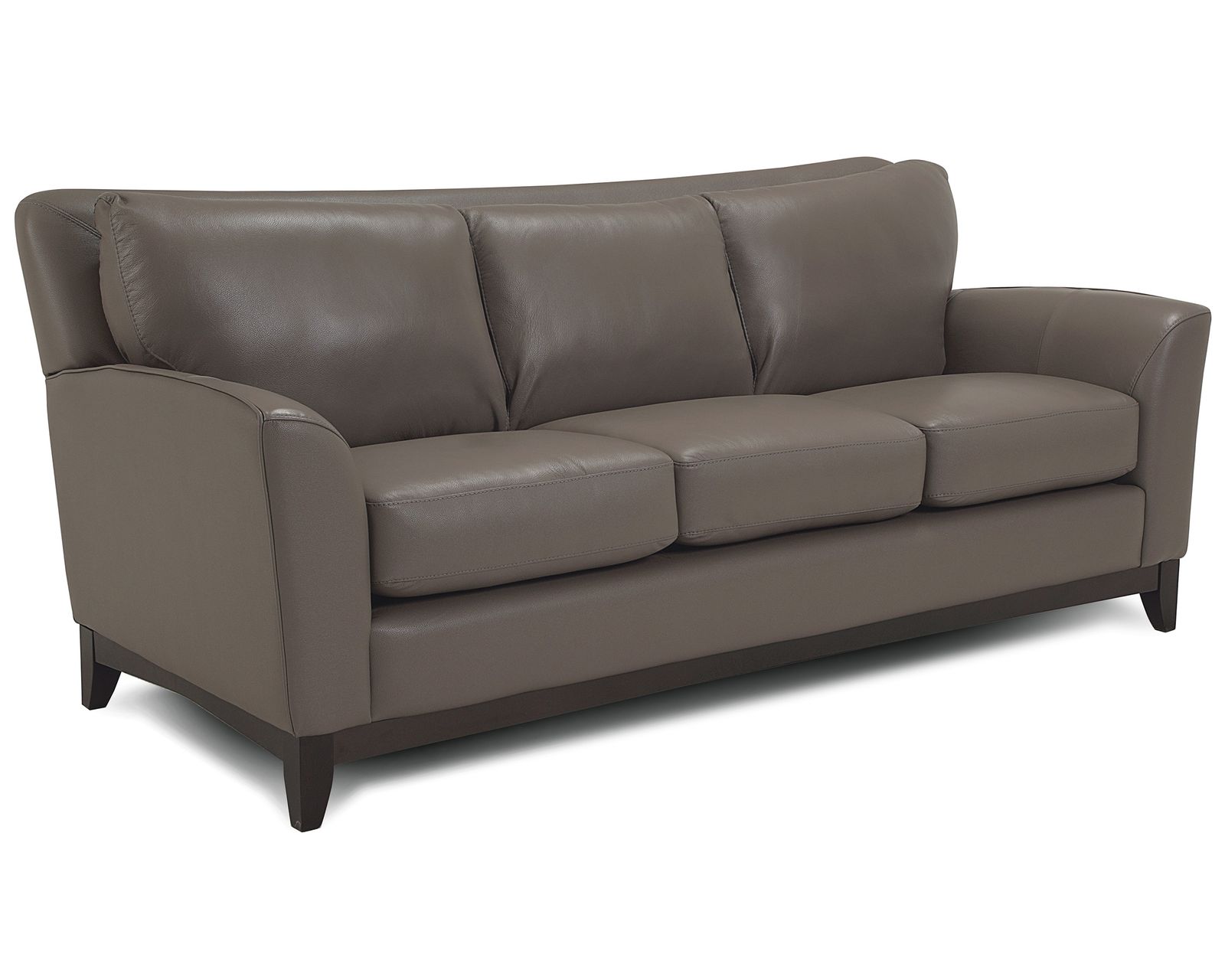 India 77278 Stationary 83" Leather Sofa - Image 2