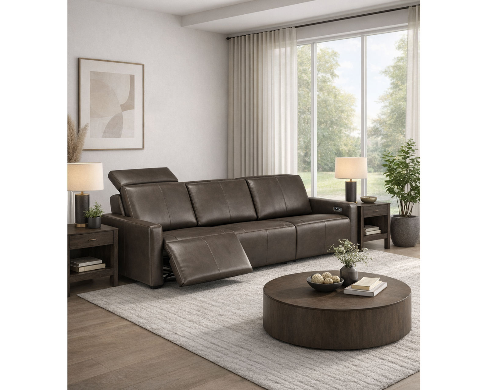 Patty Dual Power Reclining Sofa — Available in Standard & Wide Cushions, 140+ Leather Options, and 77", 80", or 109" Widths - Image 14