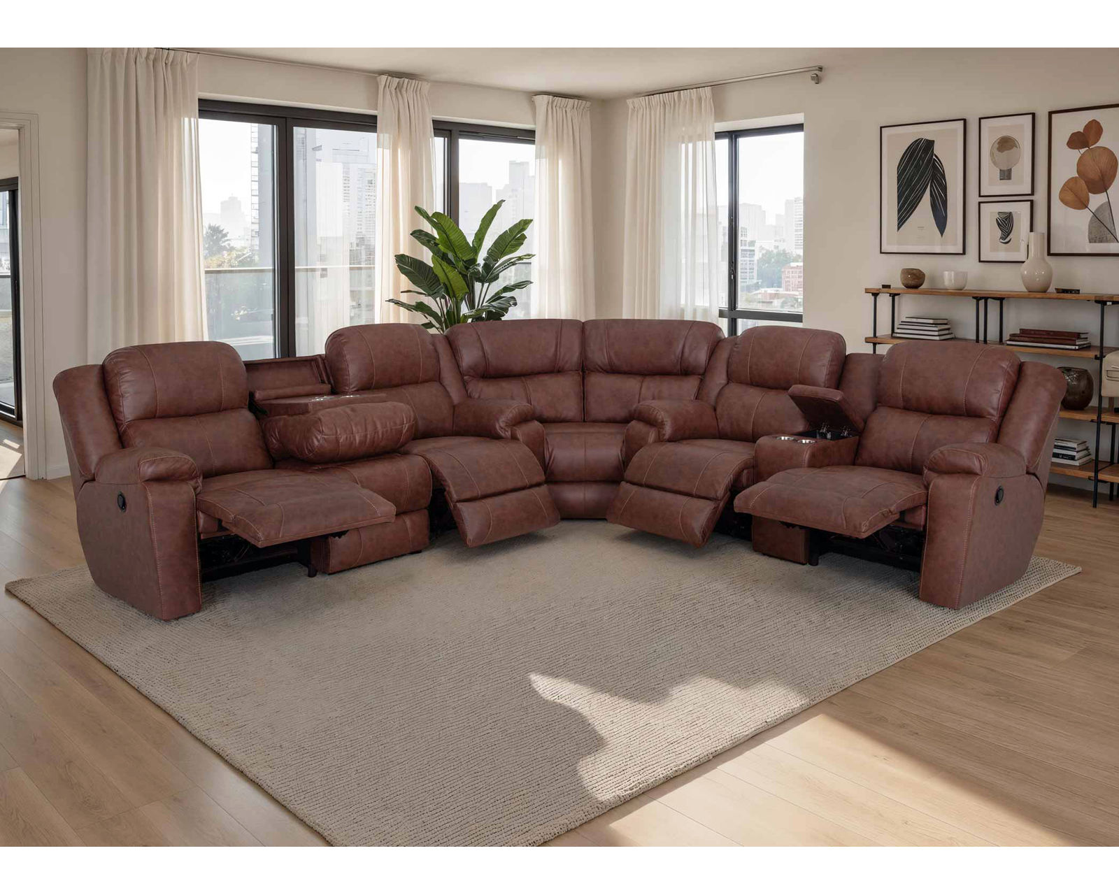 Canyon 306 Three-Piece Reclining Sectional (Big Comfort. Smart Features. Made for the Whole Family) - Image 7