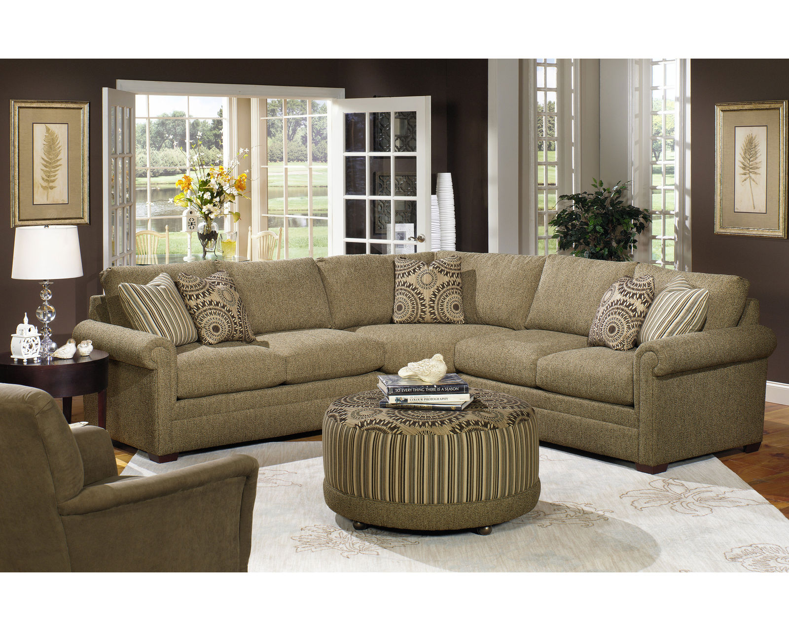 F9 Stationary Sectional (100+ Performance fabrics) Make it Yours - Image 5