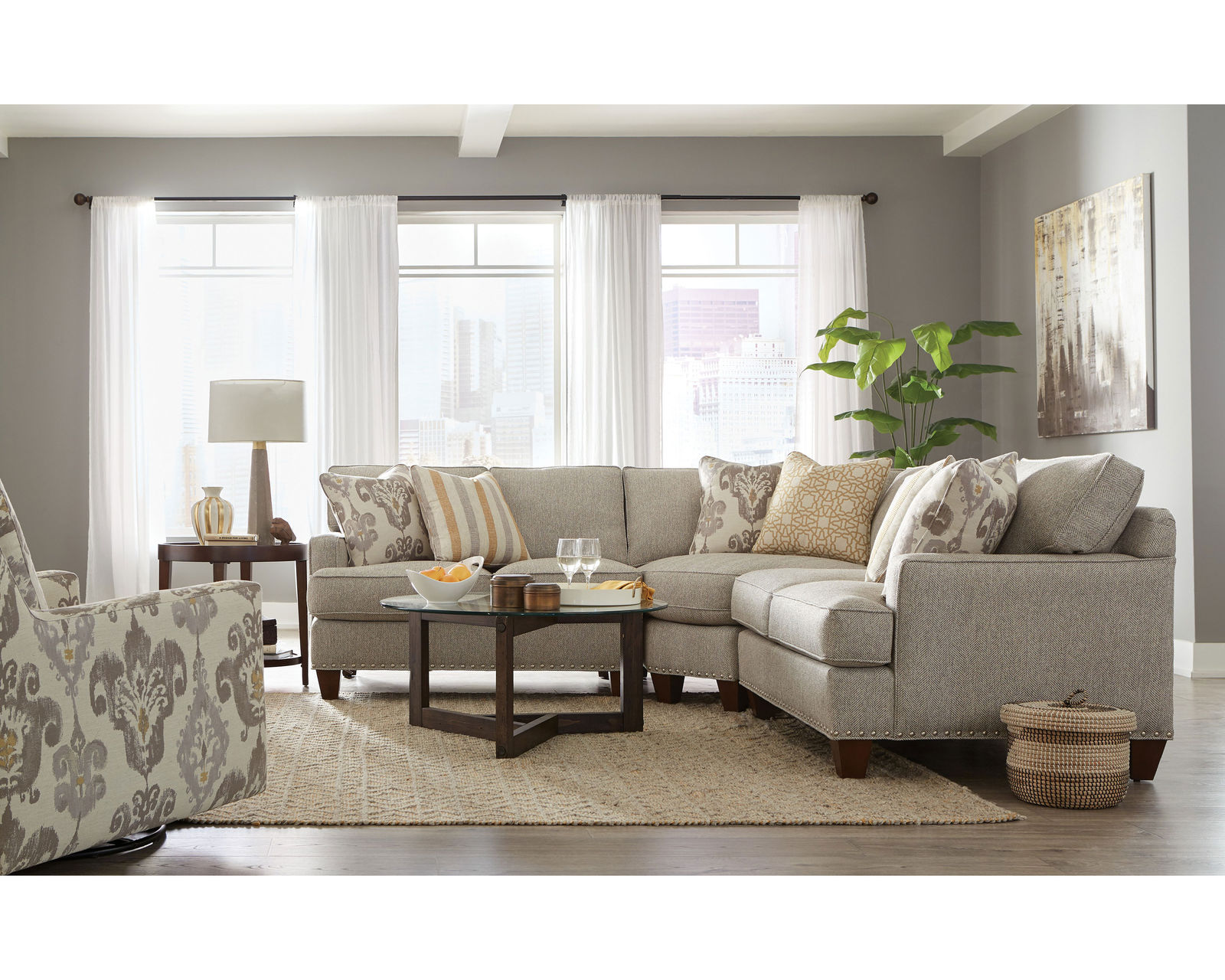 C9 Stationary Sectional (100+ Performance fabrics) Make it Yours - Image 13