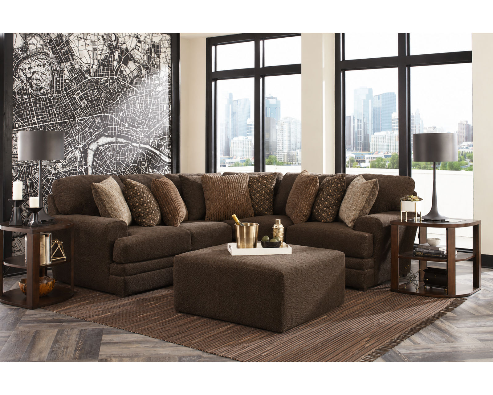 Mammoth Modular Sectional in Smoke (15 Pieces Available) - Image 21
