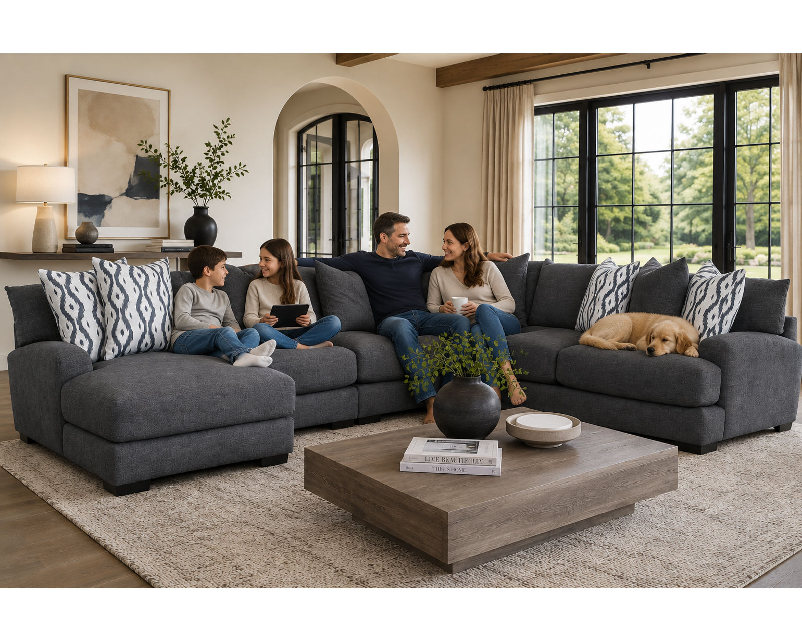 Journey 808 Stationary Sectional (Includes Pillows) - Image 16