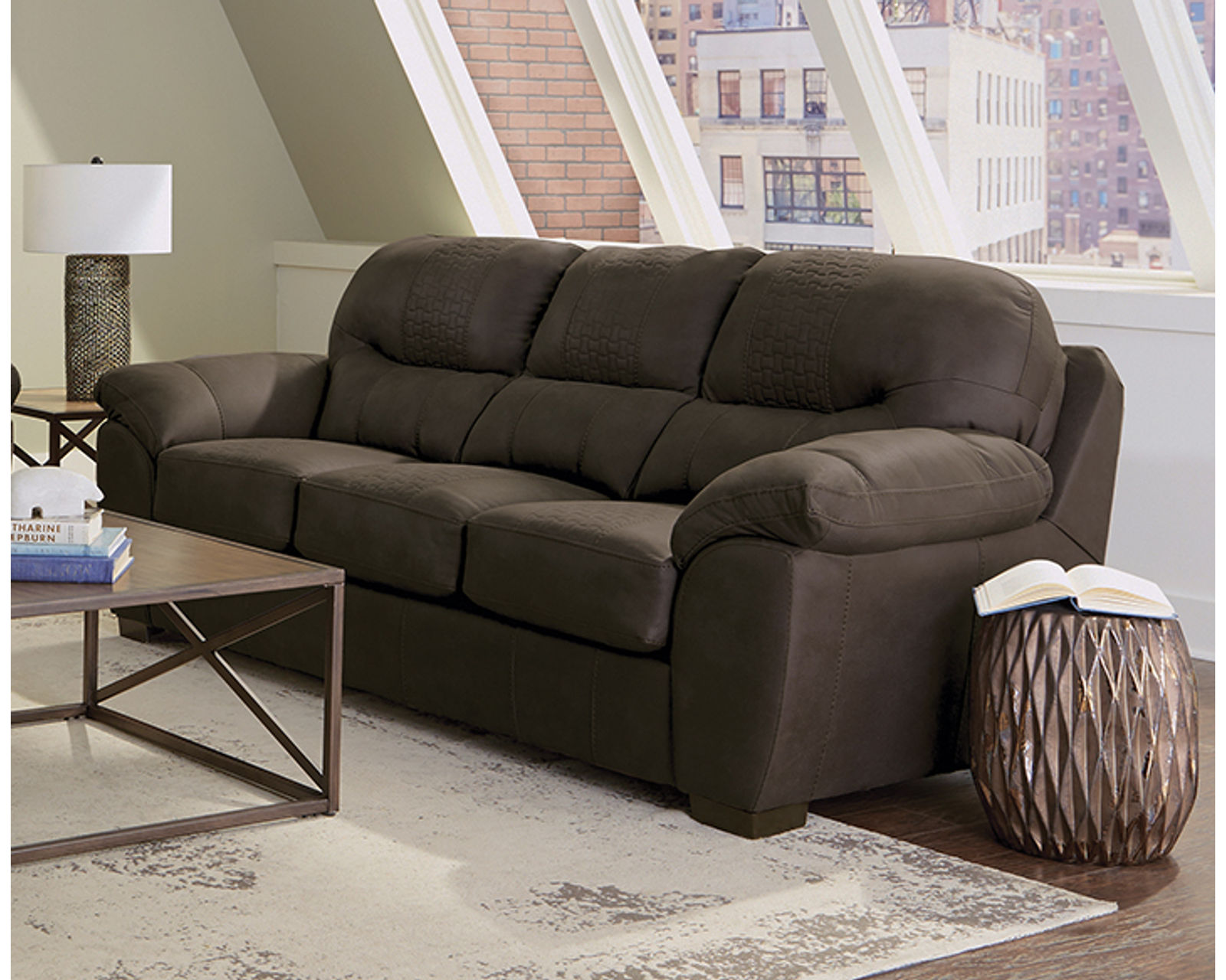 Legend Stationary Fabric Sofa (96") - Image 4